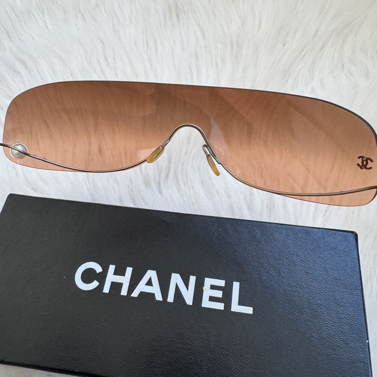 Chanel Chanel 4054 rimless gradient peachy orange sunglasses Size ONE SIZE - 7 Thumbnail