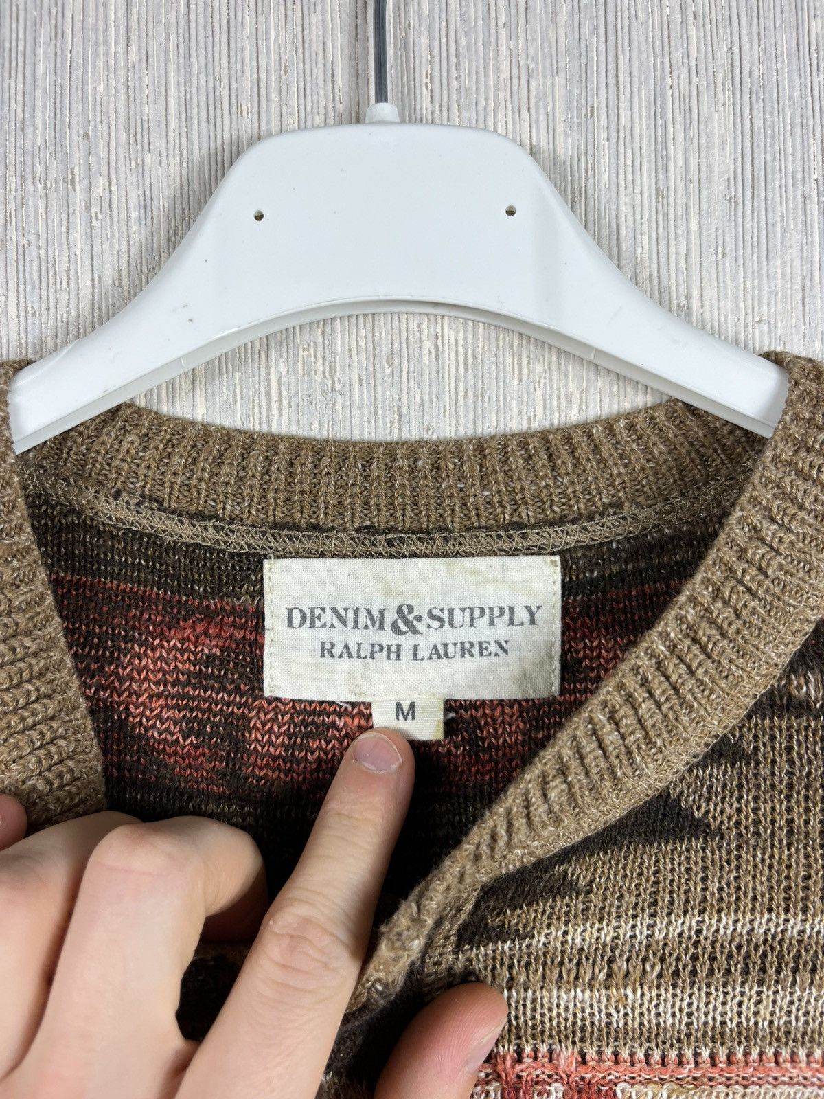 Denim & Supply Ralph Lauren × Ralph Lauren Vintage Ralph Lauren Aztec Navajo native patterned sweater Size US M / EU 48-50 / 2 - 14 Thumbnail