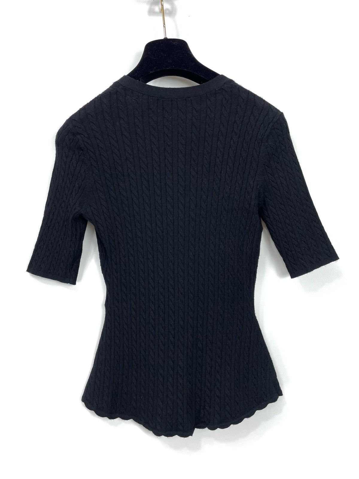 Sezane SÉZANE La Maille Cable-Knit Cardigan - Size M - Viscose Size M / US 6-8 / IT 42-44 - 6 Thumbnail