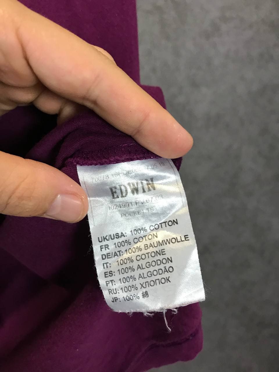 Edwin Edwin Japanese pocket logo tee Size US L / EU 52-54 / 3 - 5 Thumbnail