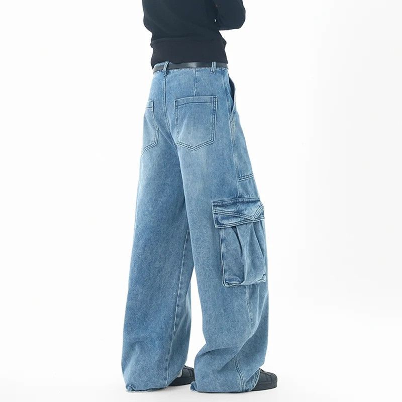 Jean Wide Leg Side Pocket Male Jeans Size US 33 - 2 Thumbnail