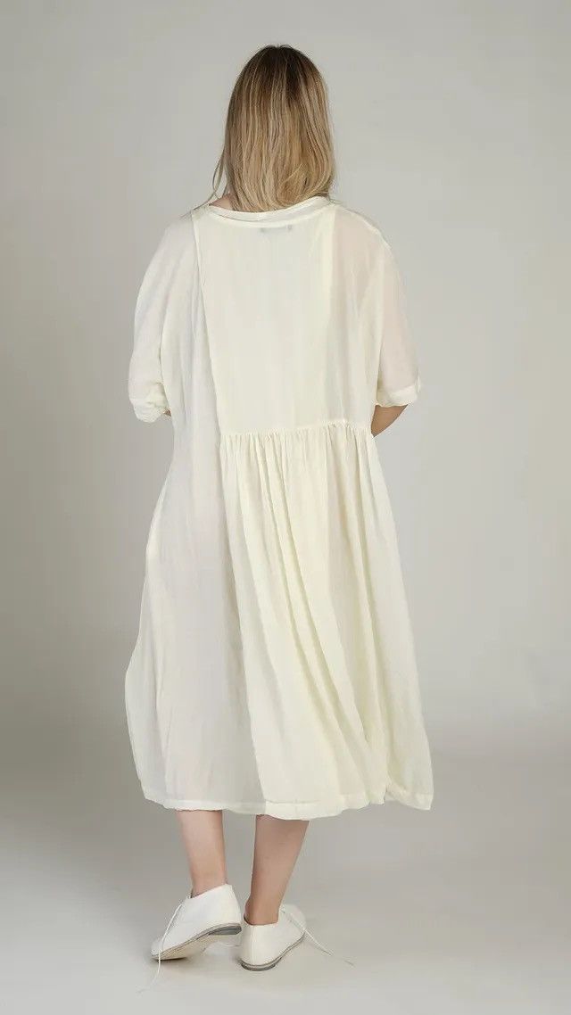 Rundholz Rundholz Asymmetric Papercotton Jersey Dress With Cut Size L Size L / US 10 / IT 46 - 17 Thumbnail