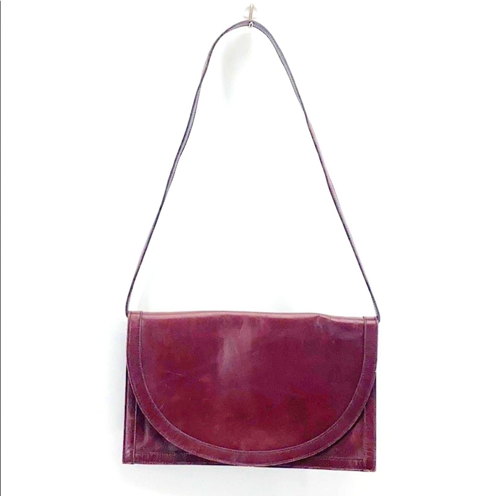 Vintage Vintage leather shoulder bag clutch made in Korea 70s Size ONE SIZE - 1 Thumbnail