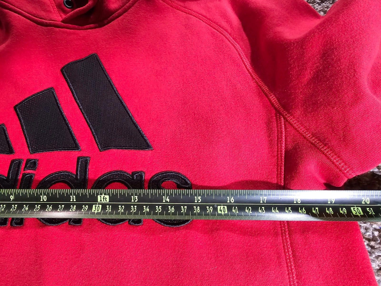 Adidas Adidas Hoodie Mens S Red Logo Graphic Pullover Sweatshirt Size US S / EU 44-46 / 1 - 6 Thumbnail