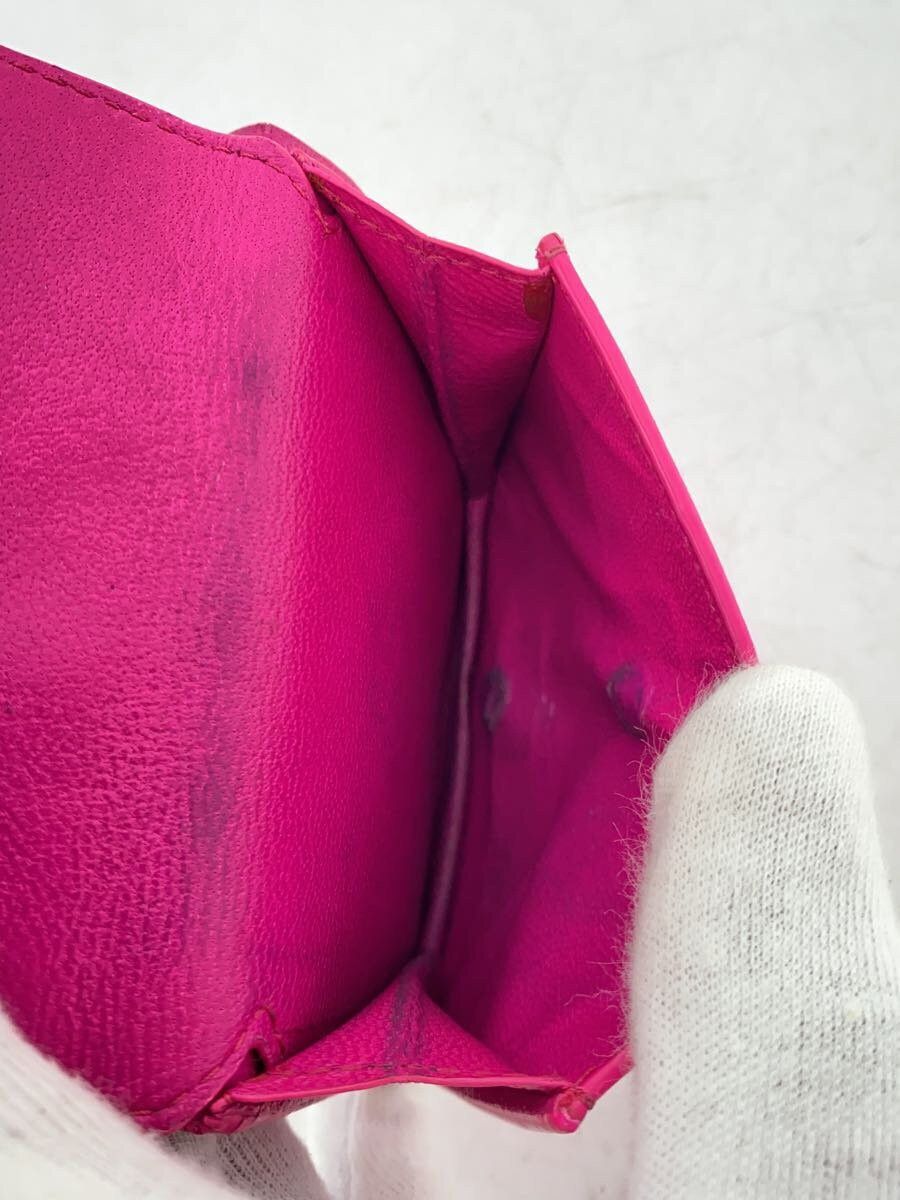 Balenciaga Balenciaga Leather Tri-Fold Wallet Pink Size ONE SIZE - 5 Thumbnail