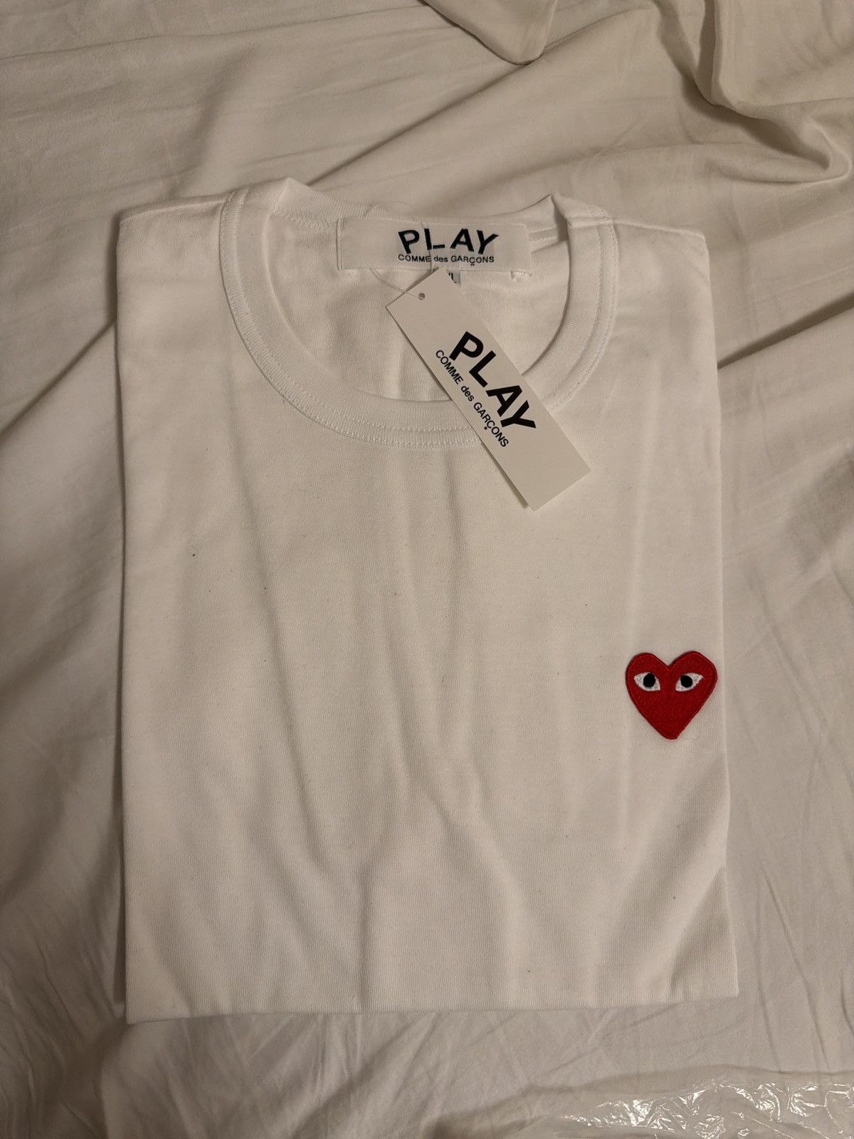 Cdg white t shirt