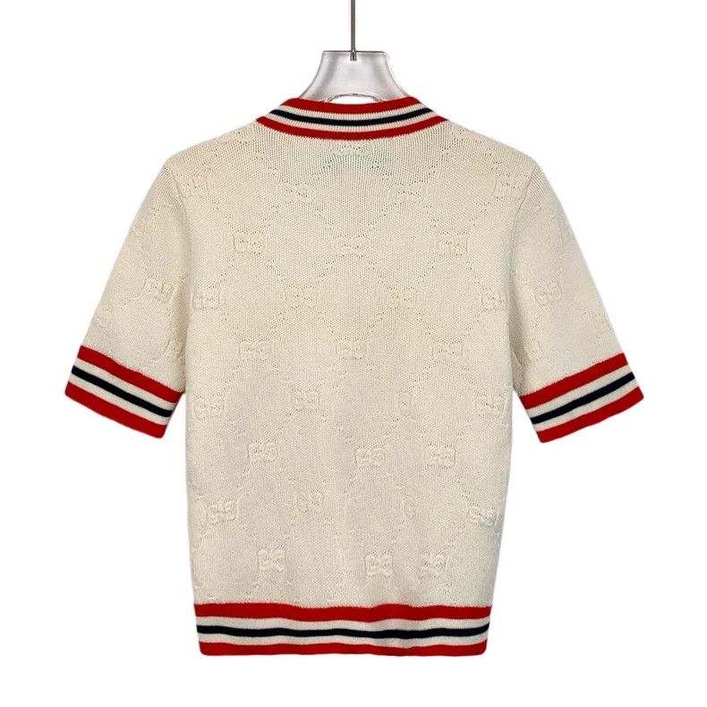 Gucci Gucci Color block double G full print striped wool knitted Size US S / EU 44-46 / 1 - 2 Thumbnail