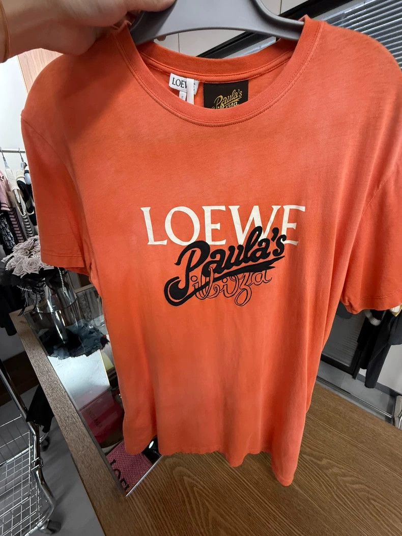 Loewe LOEWE Silk round neck short sleeve T-shirt with slogan Size XXS / US 00 / IT 34 - 1 Thumbnail