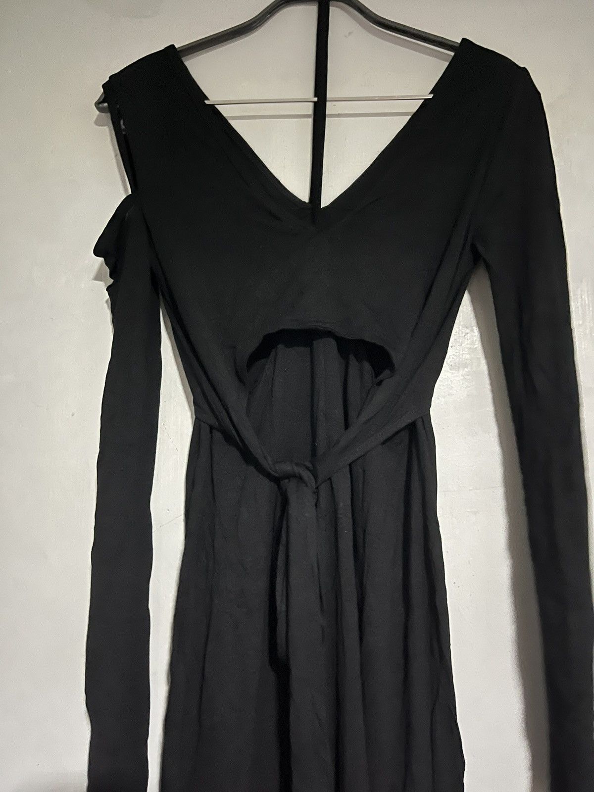 Helmut Lang HELMUT LANG Cutout Strappy Dress In Basalt Black Size XXS / US 00 / IT 34 - 4 Thumbnail