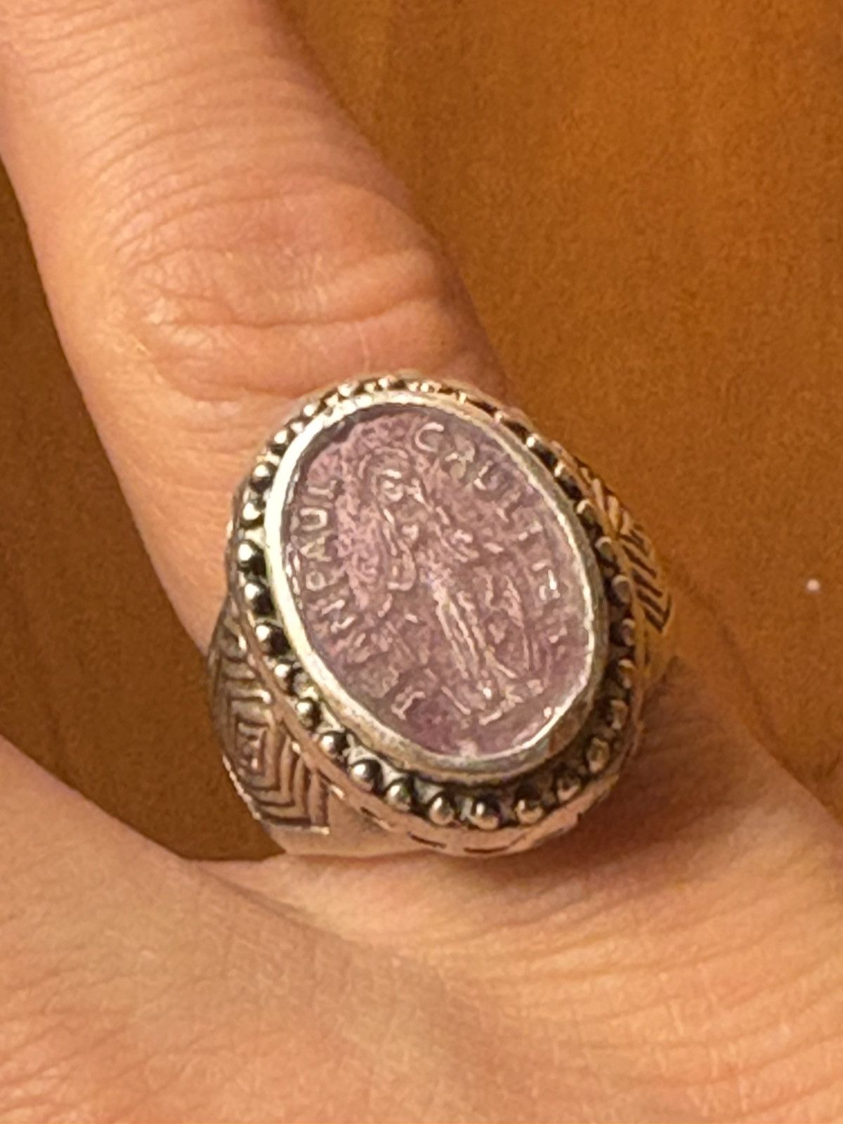 アクセサリー VTG 80s GAULTIER Silver-Tone Mary Ring VTG 80s GAULTIER Silver-Tone Mary Ring