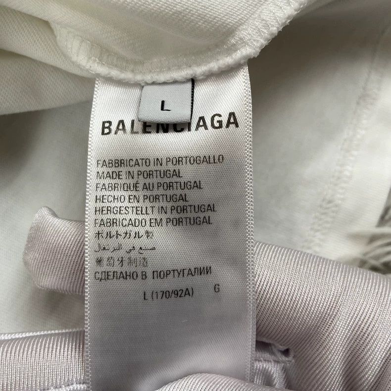 Balenciaga Balenciaga White embroidered logo short sleeve 2504-Nextarr Size US L / EU 52-54 / 3 - 7 Thumbnail