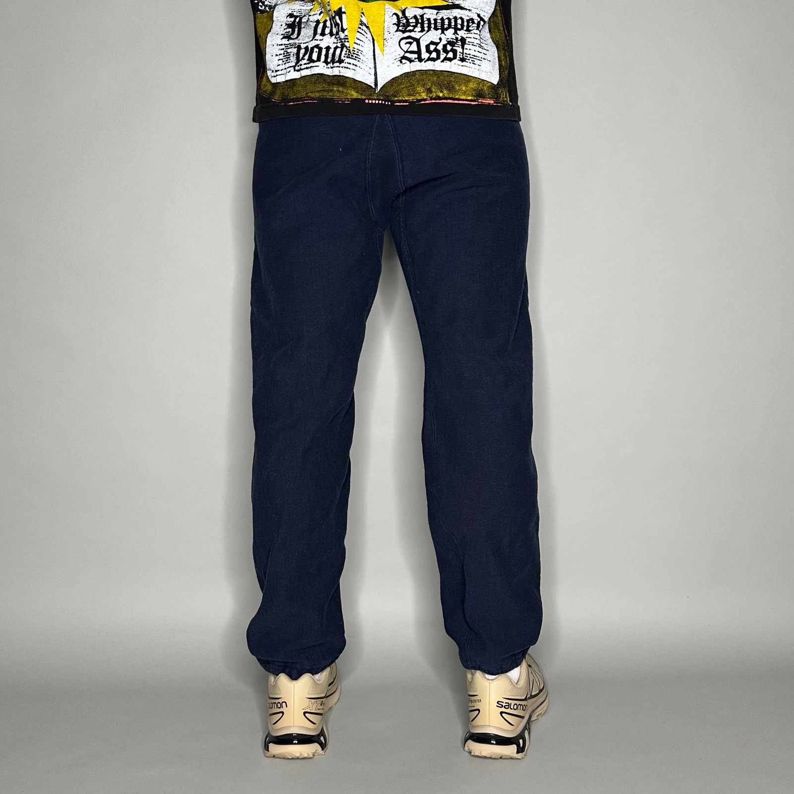 Champion Vintage 90s Champion Sweatpants Womens S Navy Blue Joggers Size 30" / US 8 / IT 44 - 3 Thumbnail
