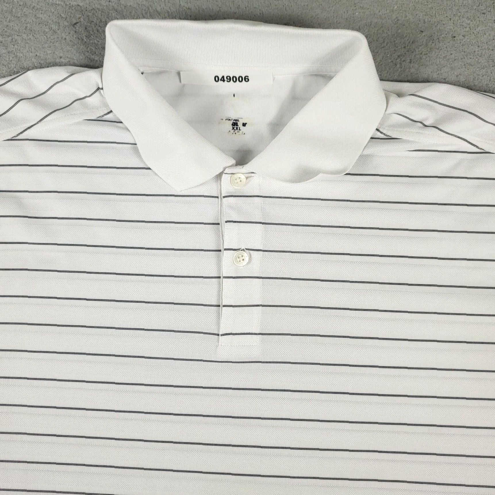 Callaway Callaway Polo Shirt Mens 2XL White Striped Short Sleeve Polo Casual Business Formal Sports Men Size US XXL / EU 58 / 5 - 2 Thumbnail