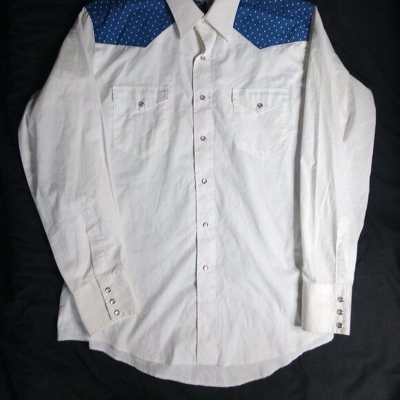 Wrangler Vintage Wrangler MCM Dots Western Pearl Snap Shirt Size US XXL / EU 58 / 5 - 3 Thumbnail