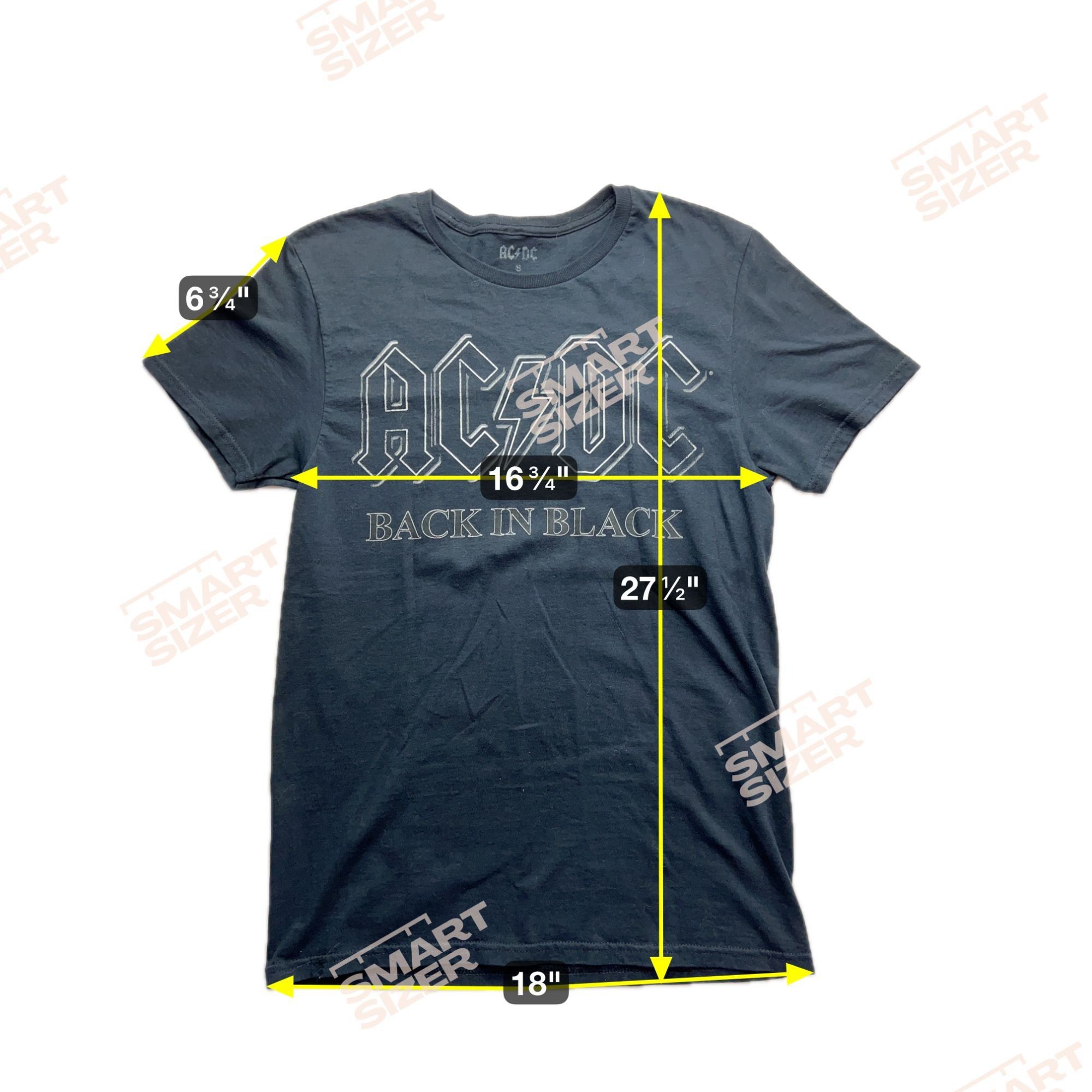Band Tees AC/DC ACDC Back In Black Small T-Shirt Shirt Size US S / EU 44-46 / 1 - 5 Thumbnail