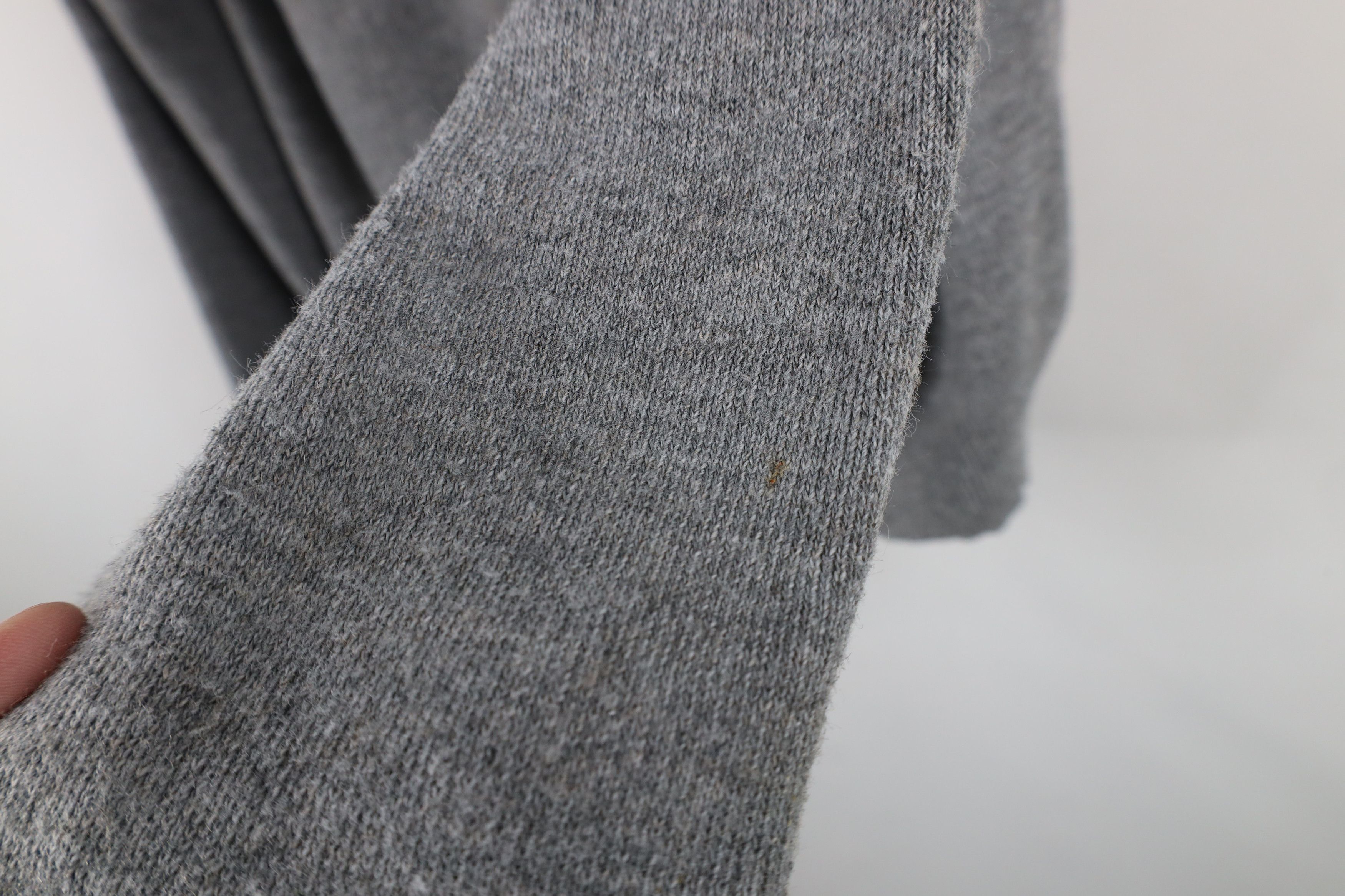 Vintage Vintage 70s Streetwear Blank Knit V-Neck Sweater Gray USA Size US XL / EU 56 / 4 - 8 Thumbnail