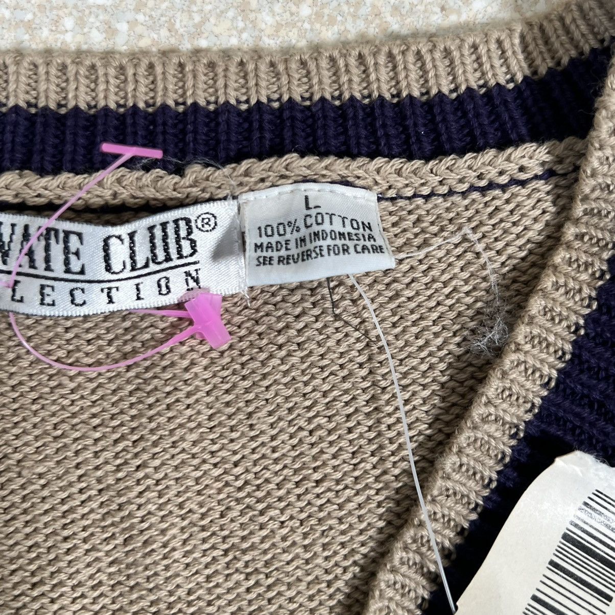 Vintage NWT Vintage Knitted Sweater Vest Sweatshirt Golf Stripped Size US L / EU 52-54 / 3 - 5 Thumbnail