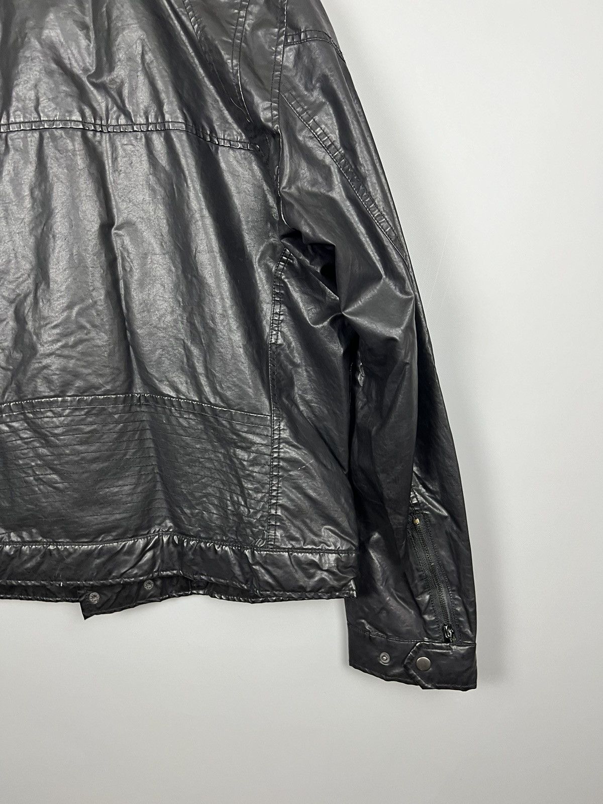 Strellson Strellson Swiss Cross mens motorcycle waxed cotton jacket Size US XL / EU 56 / 4 - 8 Thumbnail