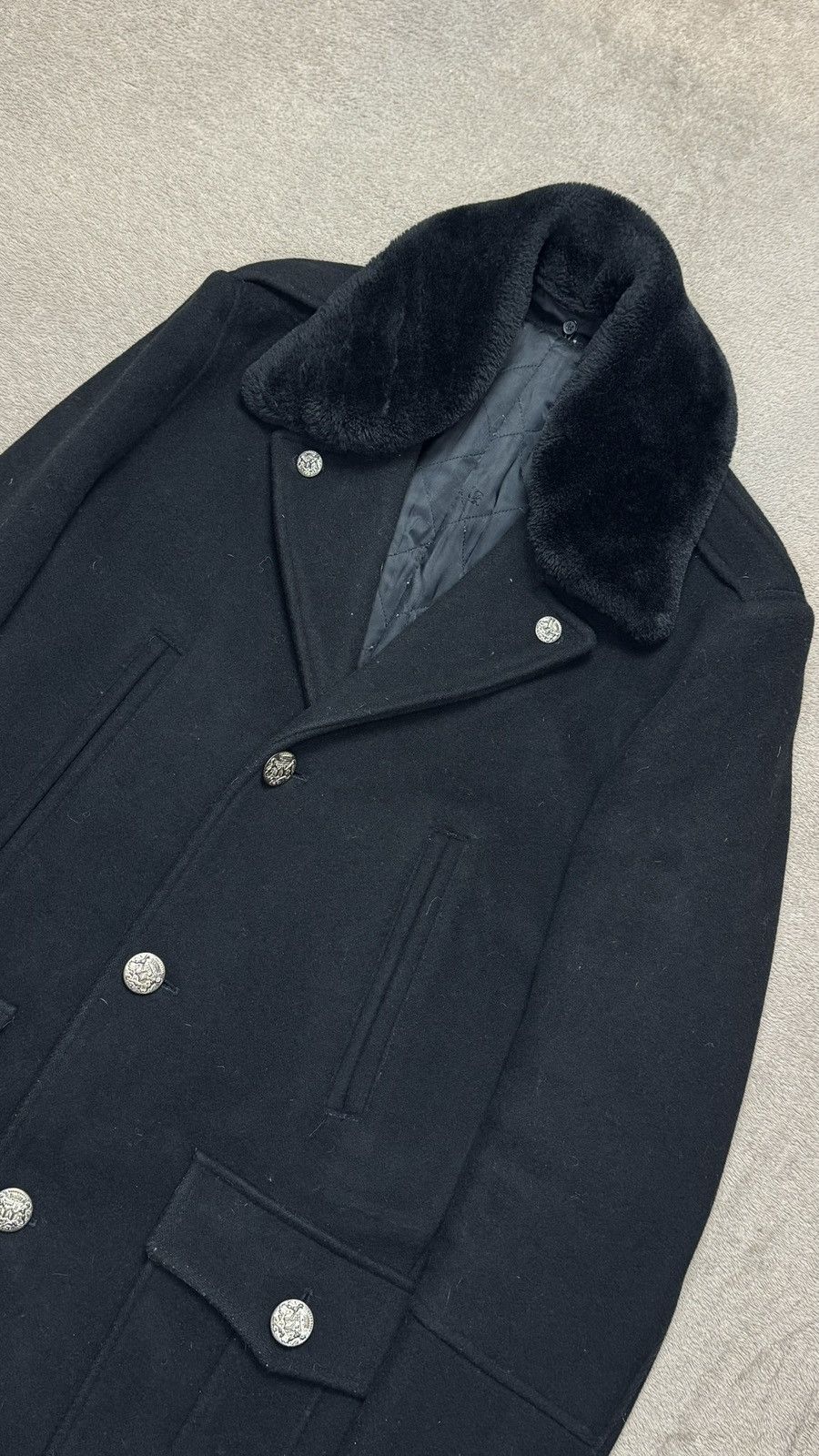 Hysteric Glamour 00s Napoleon Japan Balmain PPFM Style The Kooples Wool Coat Size US M / EU 48-50 / 2 - 2 Thumbnail