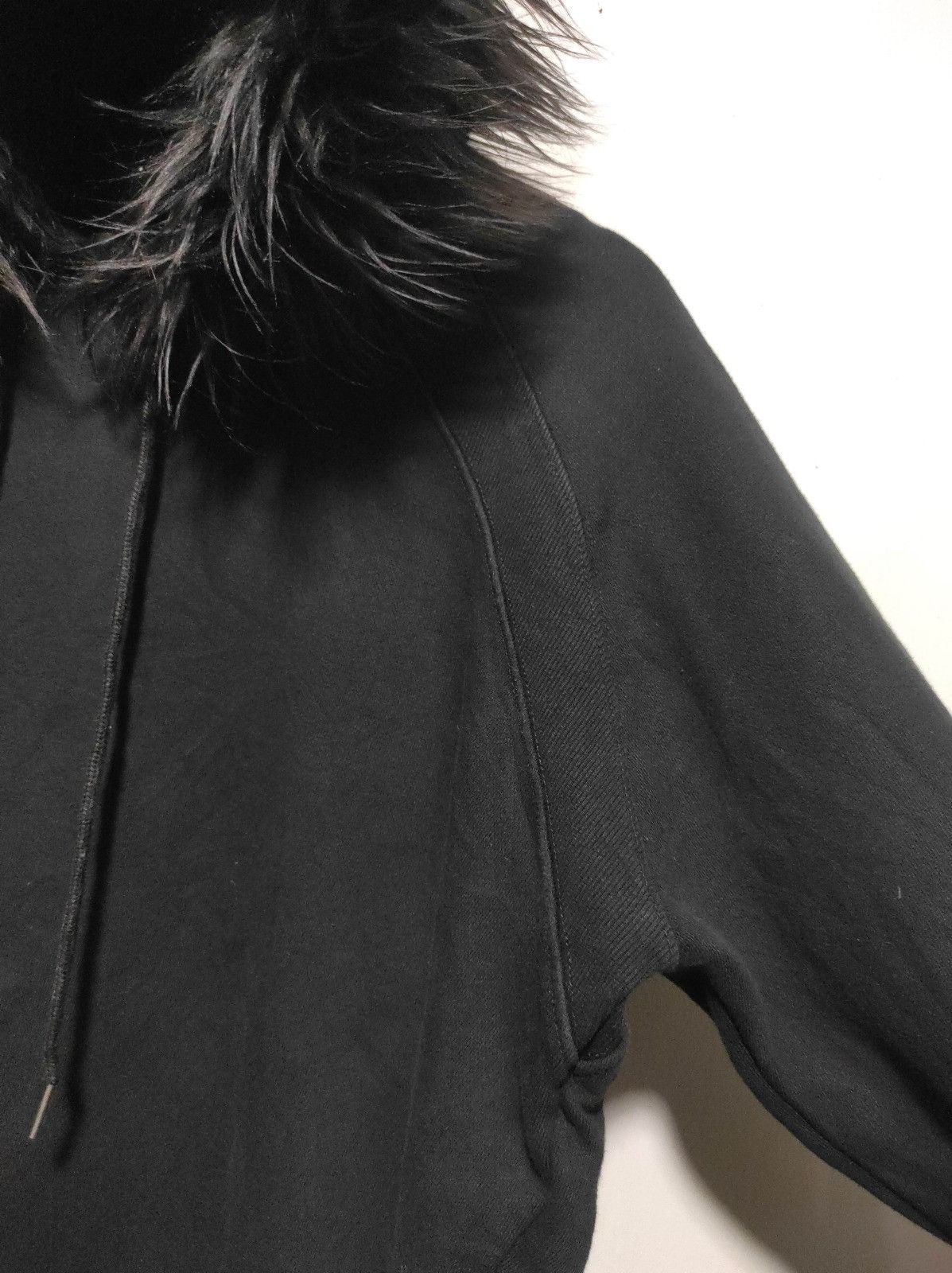 Japanese Brand Crystal black fur hoodie ifsix LGB style Size US S / EU 44-46 / 1 - 5 Thumbnail