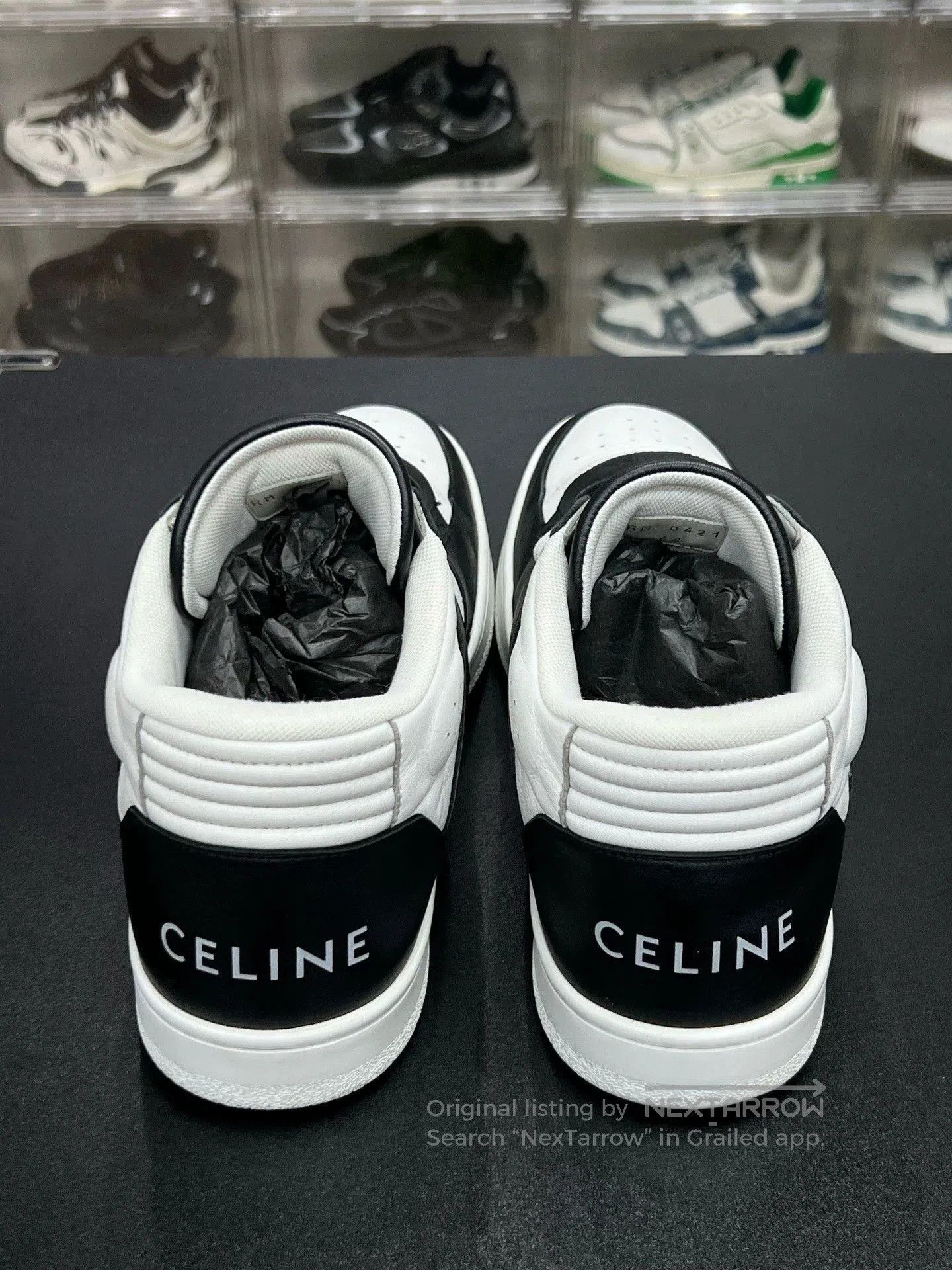 Celine celine mid-top sneakers black and white. Size US 9 / EU 42 - 6 Thumbnail
