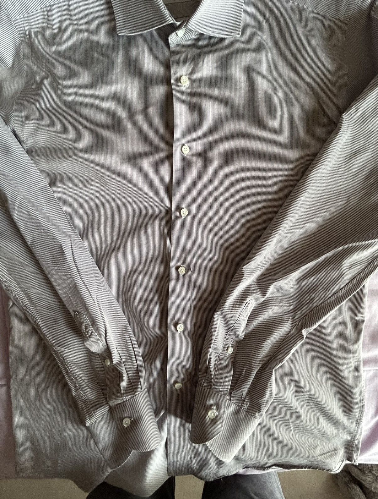 Canali Canali Impeccabile Mens Shirt 16.5/42 Slim Made in Italy Size US L / EU 52-54 / 3 - 7 Thumbnail