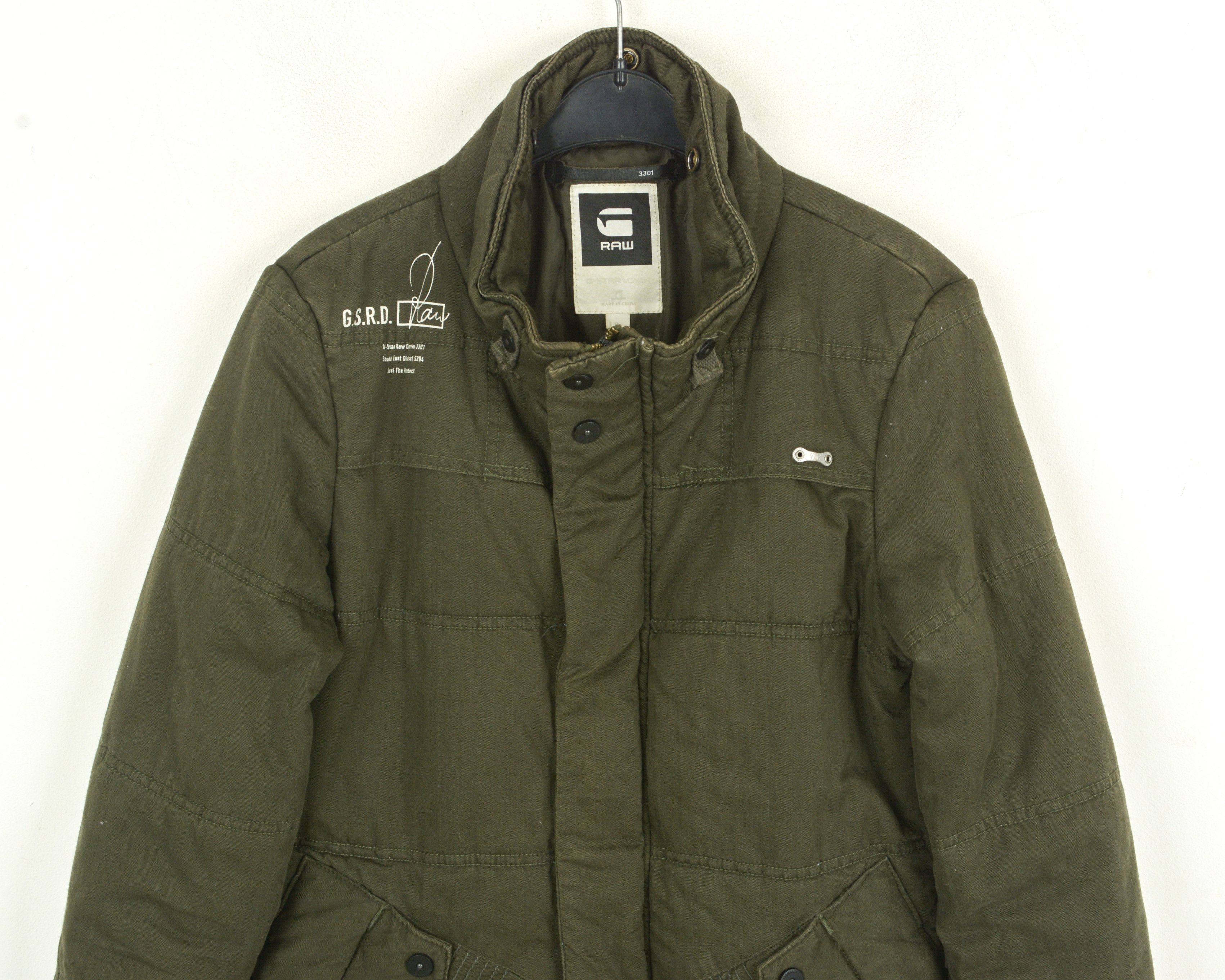 G-Star Storm Women Cotton S Jacket Denim Coat Khaki Trenchcoat Size S / US 4 / IT 40 - 2 Thumbnail