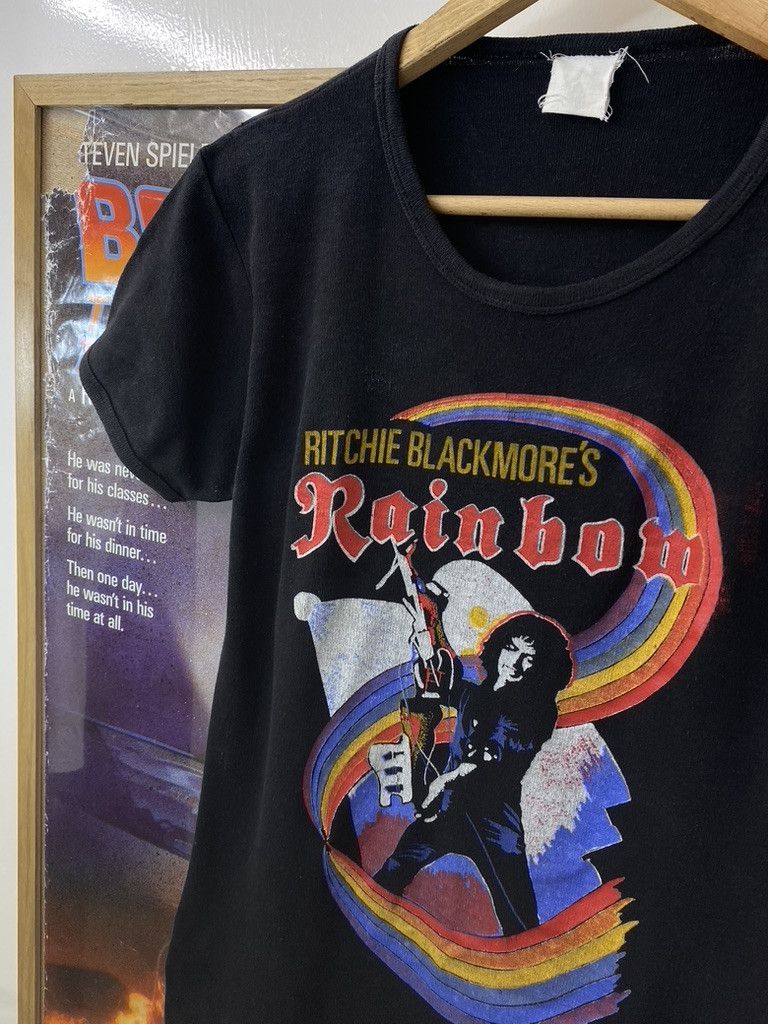 Band Tees × Rainbow × Vintage 1981 Rainbow Difficult To Cure World Tour Concert Band Tee Size US M / EU 48-50 / 2 - 5 Thumbnail