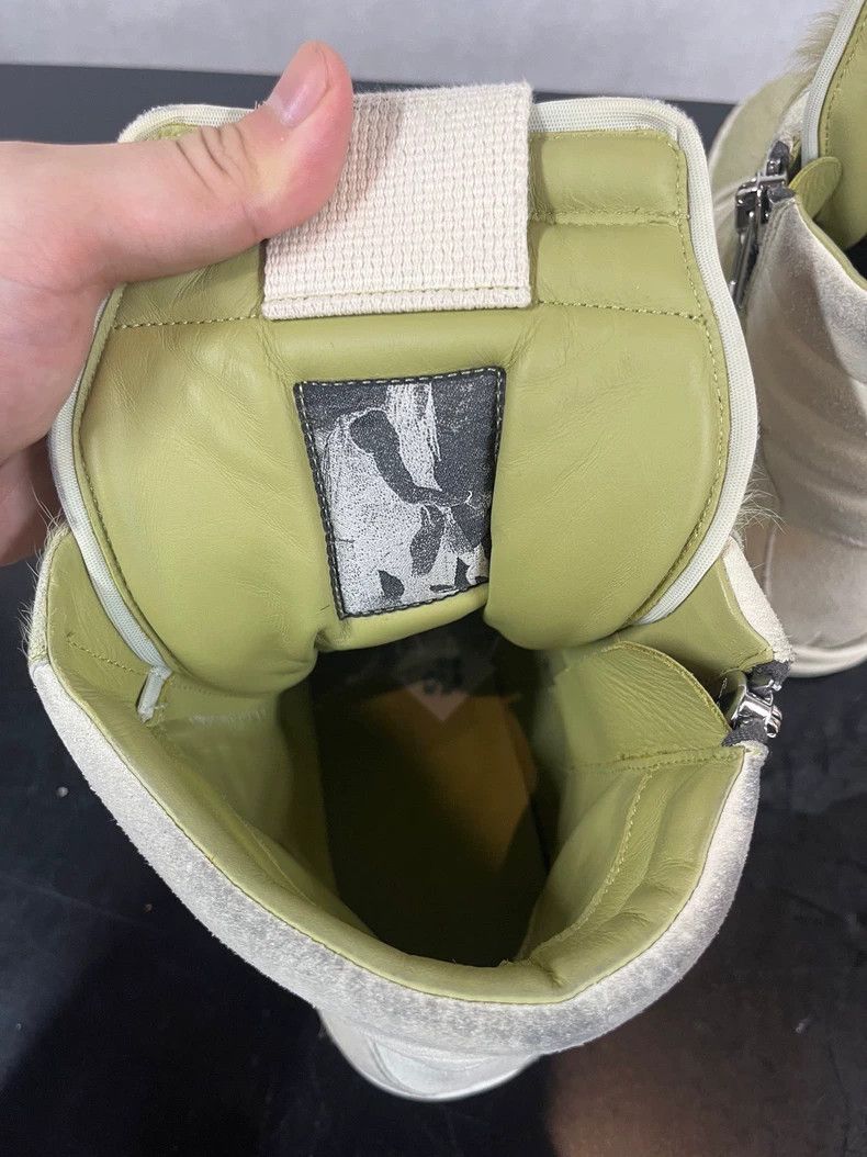 Rick Owens Rick Owens Matcha green horsehair inverted triangle sneake Size US 10 / EU 43 - 5 Thumbnail
