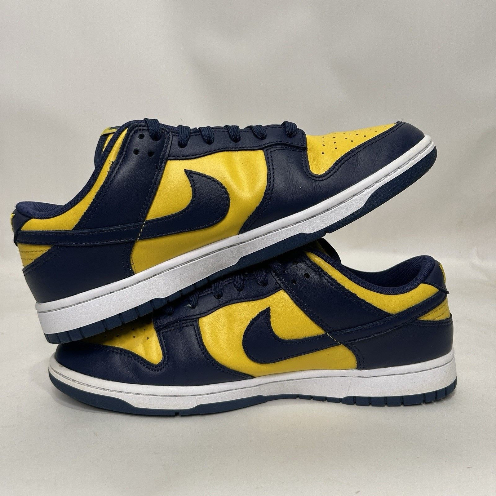 Nike Nike Dunk Low Retro “Michigan/Yellow Midnight Navy” Size US 11 / EU 44 - 3 Thumbnail