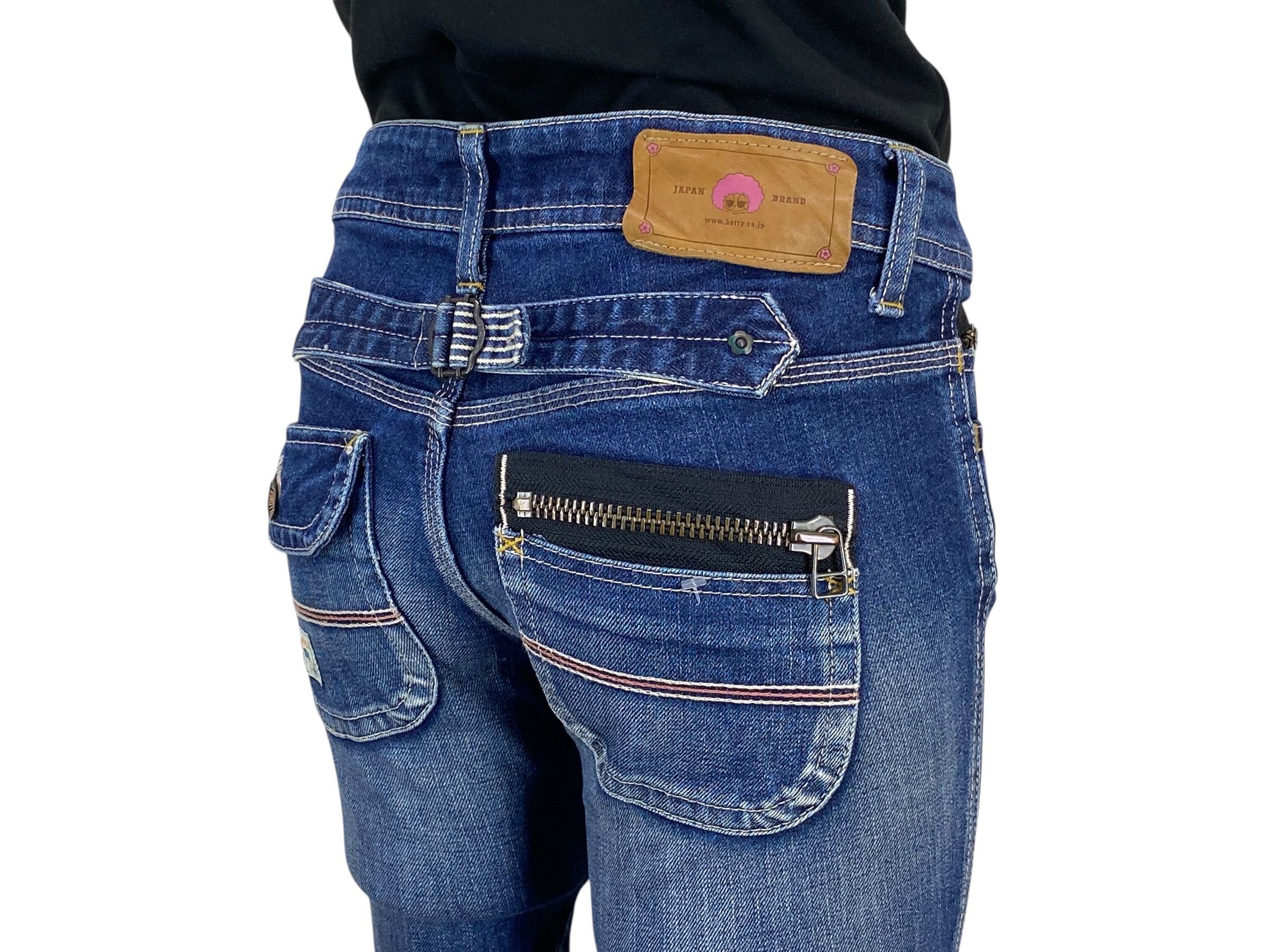 Japanese Brand Betty Smith Carpenter Pants Buckle Back Denim –Made in Japan Size 24" / US 00 / IT 34 - 8 Thumbnail