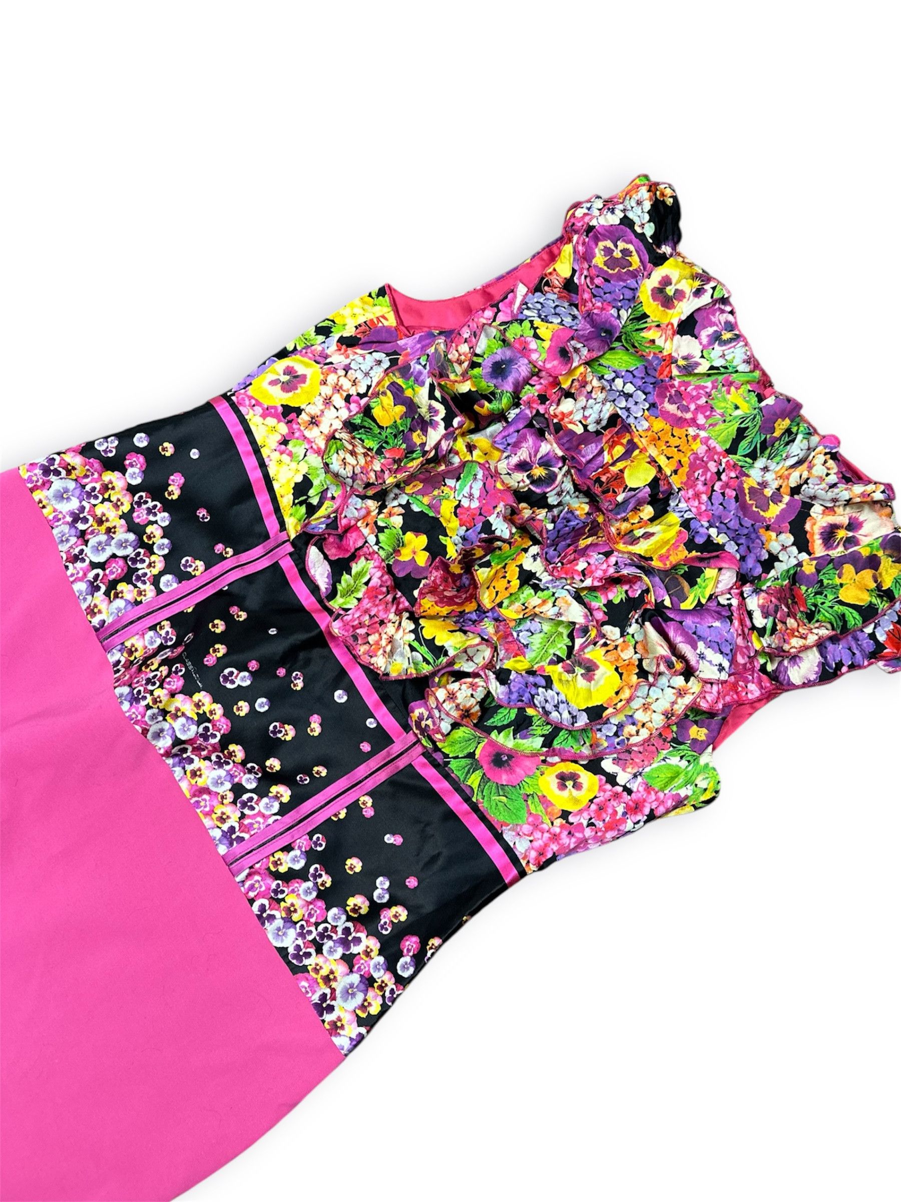 Roberto Cavalli Cavalli Class flower printed atlas dess Size M / US 6-8 / IT 42-44 - 3 Thumbnail
