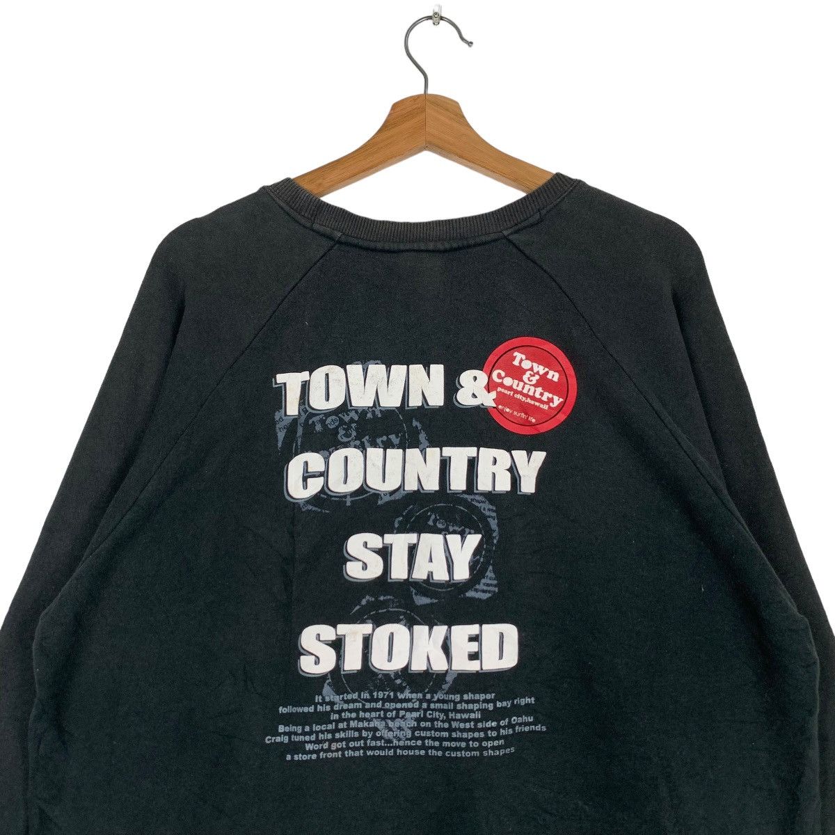 Japanese Brand TOWN & COUNTRY Stay Stoke Sweatshirts #0812-C37 Size US L / EU 52-54 / 3 - 8 Thumbnail