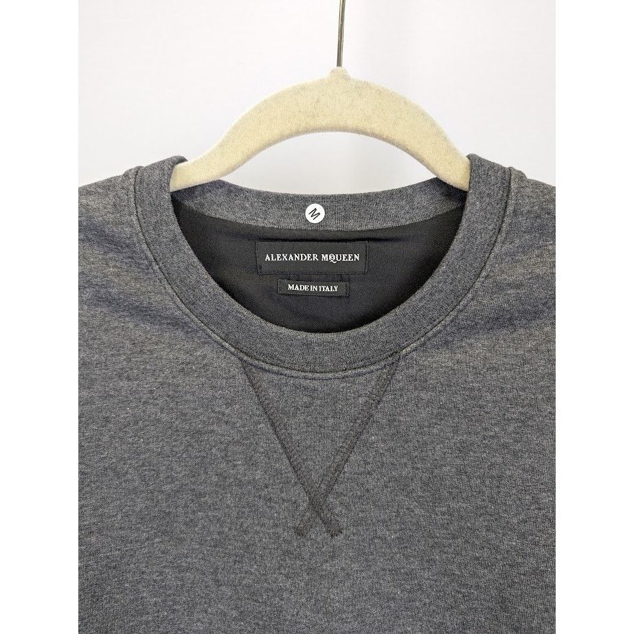 Alexander McQueen o1rshd1 Sweater / Jumper With Button Cuff in Gray Size US M / EU 48-50 / 2 - 4 Thumbnail