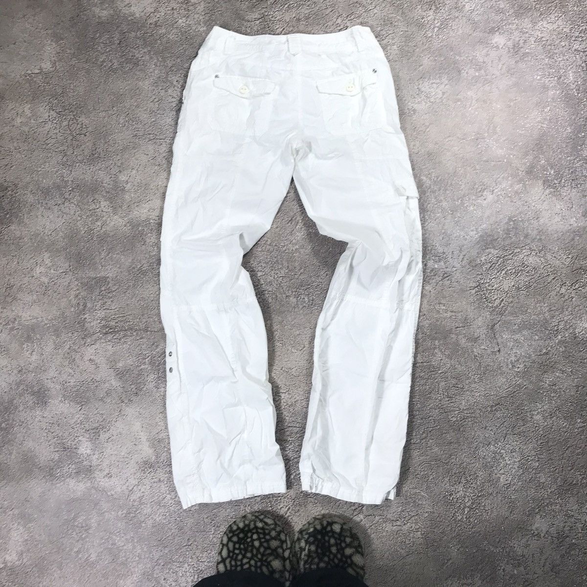 Vintage Vintage 90s Baggy Cargo Pants Parachute Flared Streetwear 36 Size 36" / US 14 / IT 50 - 6 Thumbnail