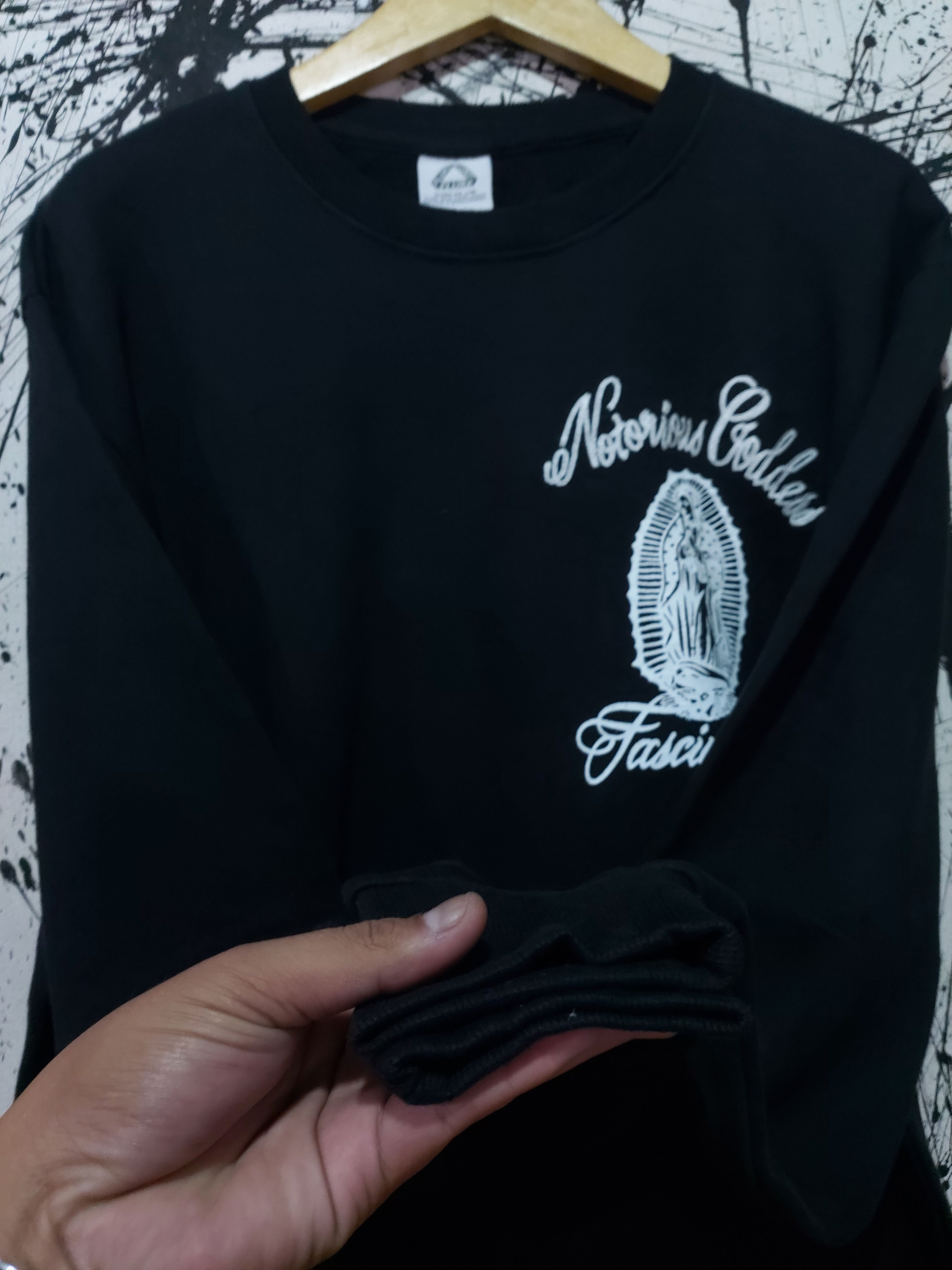Japanese Brand Y2K FLUKE NOTORIOUS GODDESS FASCINATING LOGO SWEATSHIRT Size US L / EU 52-54 / 3 - 8 Thumbnail
