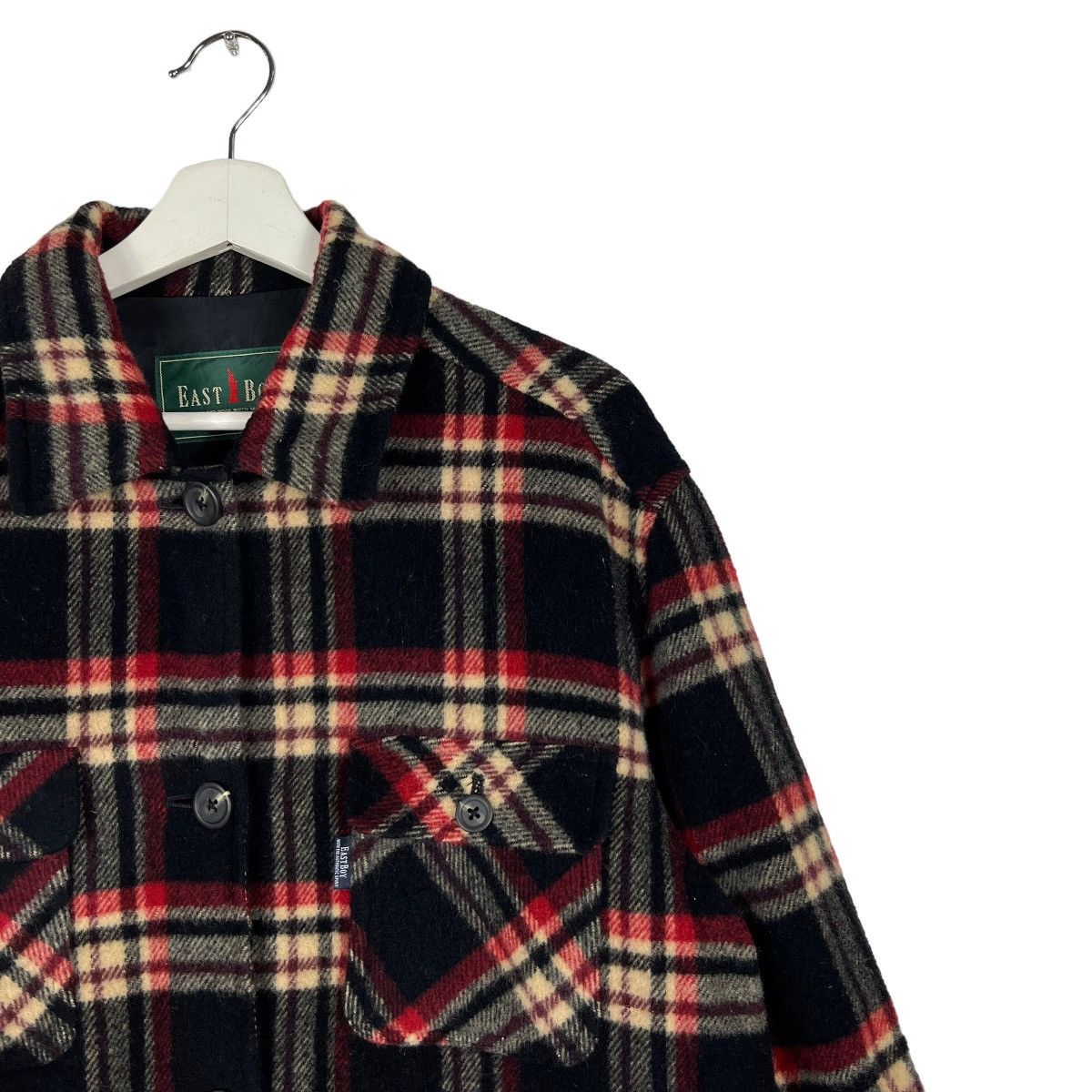 Japanese Brand × Vintage 🔥 EAST BOY PLAID CHECKER CPO WOOL JACKET Size US M / EU 48-50 / 2 - 6 Thumbnail