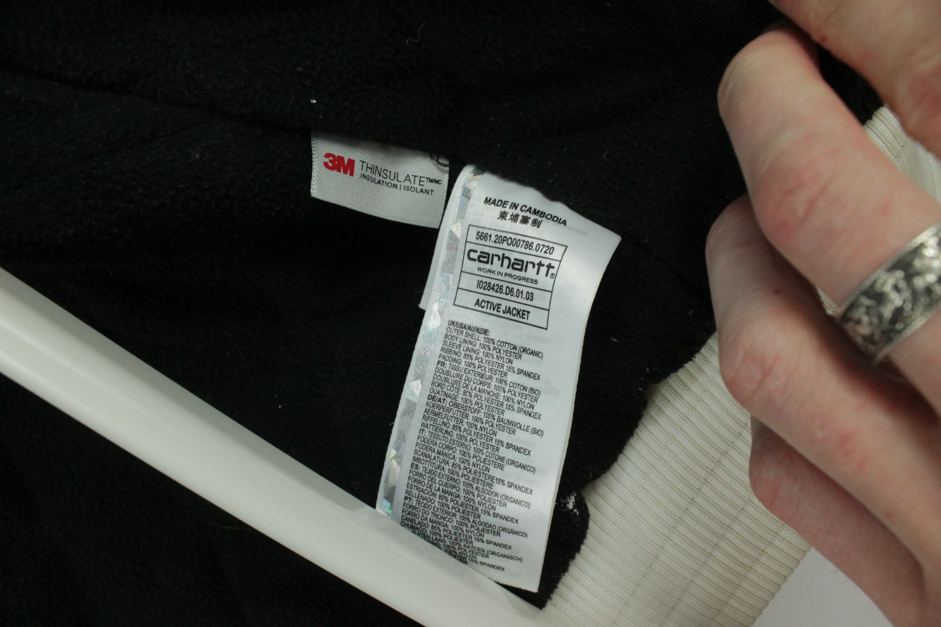 Carhartt Wip Dirty Carhartt Wip Active Insulated Jacket White Size US L / EU 52-54 / 3 - 9 Thumbnail