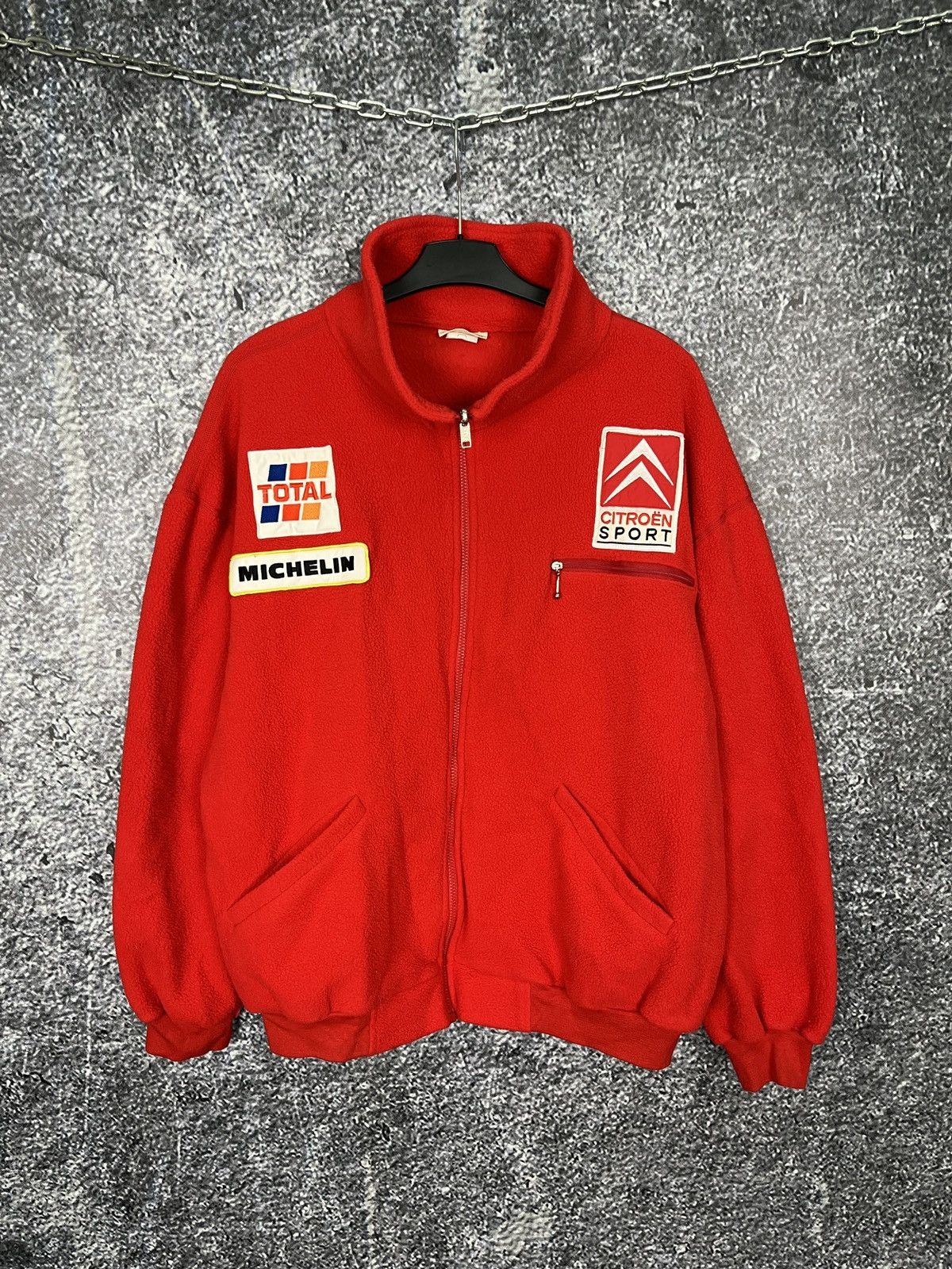 Vintage Citroen Sport Racing Fleece Jacket Michelin Vintage Moto XXL Size US XXL / EU 58 / 5 - 2 Thumbnail