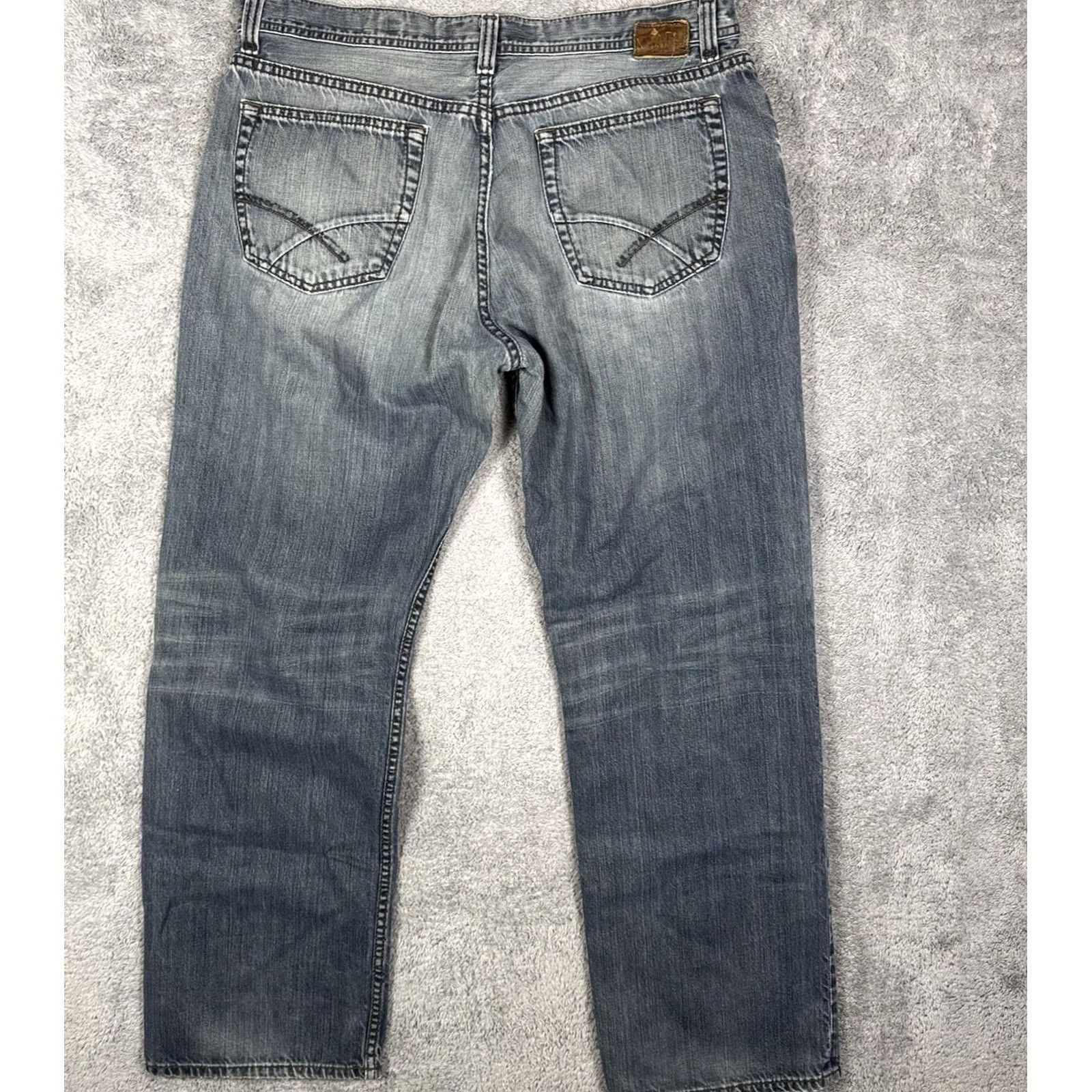 Vintage BKE Jeans Mens 38x34 Seth Bootcut Button Fly Whisker Cowboy Baggy Y2K Grunge Jeans Size US 38 / EU 54 - 4 Thumbnail
