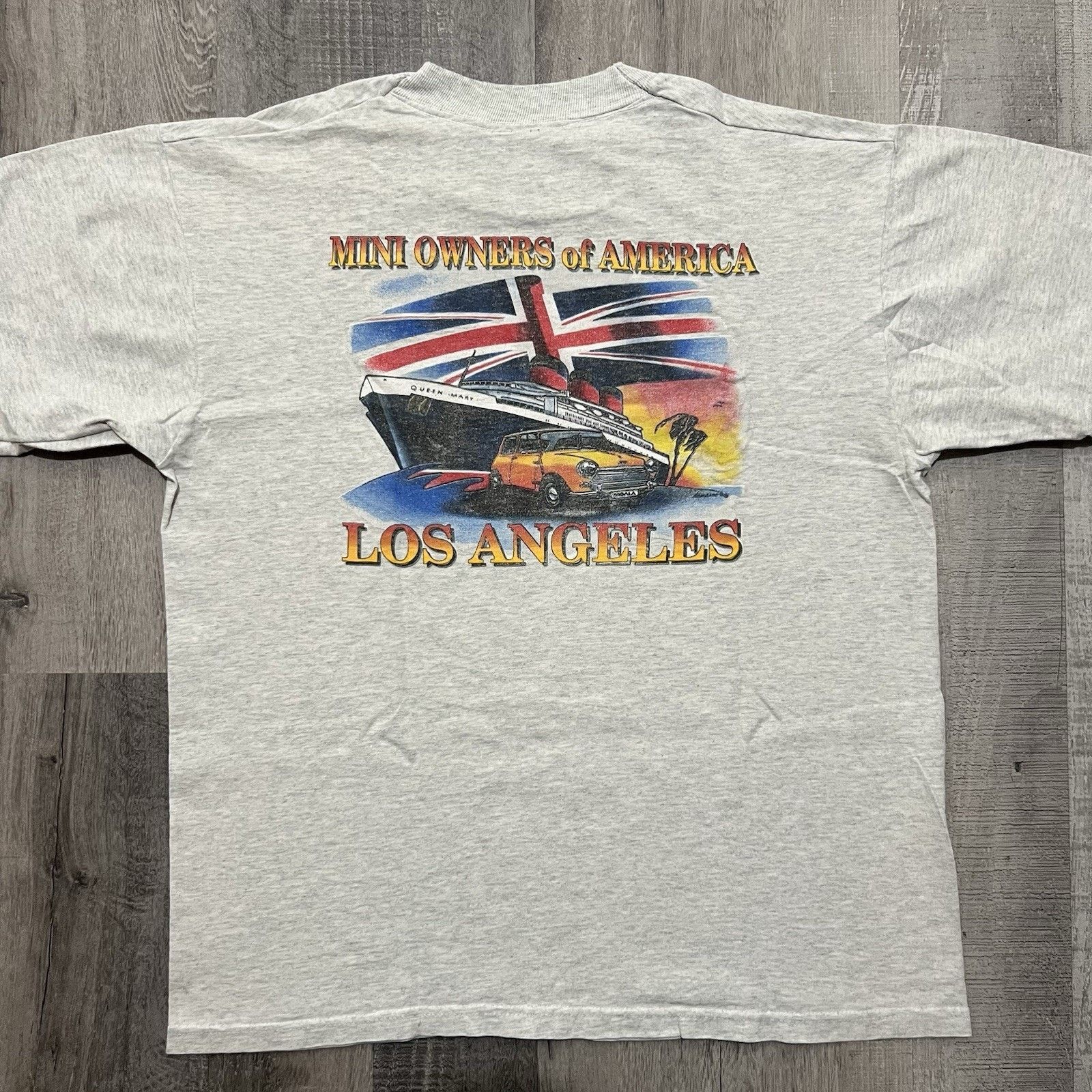 Vintage VTG Mini Coopers Owners Club T Shirt Grey Los Angeles M Size US M / EU 48-50 / 2 - 1 Thumbnail