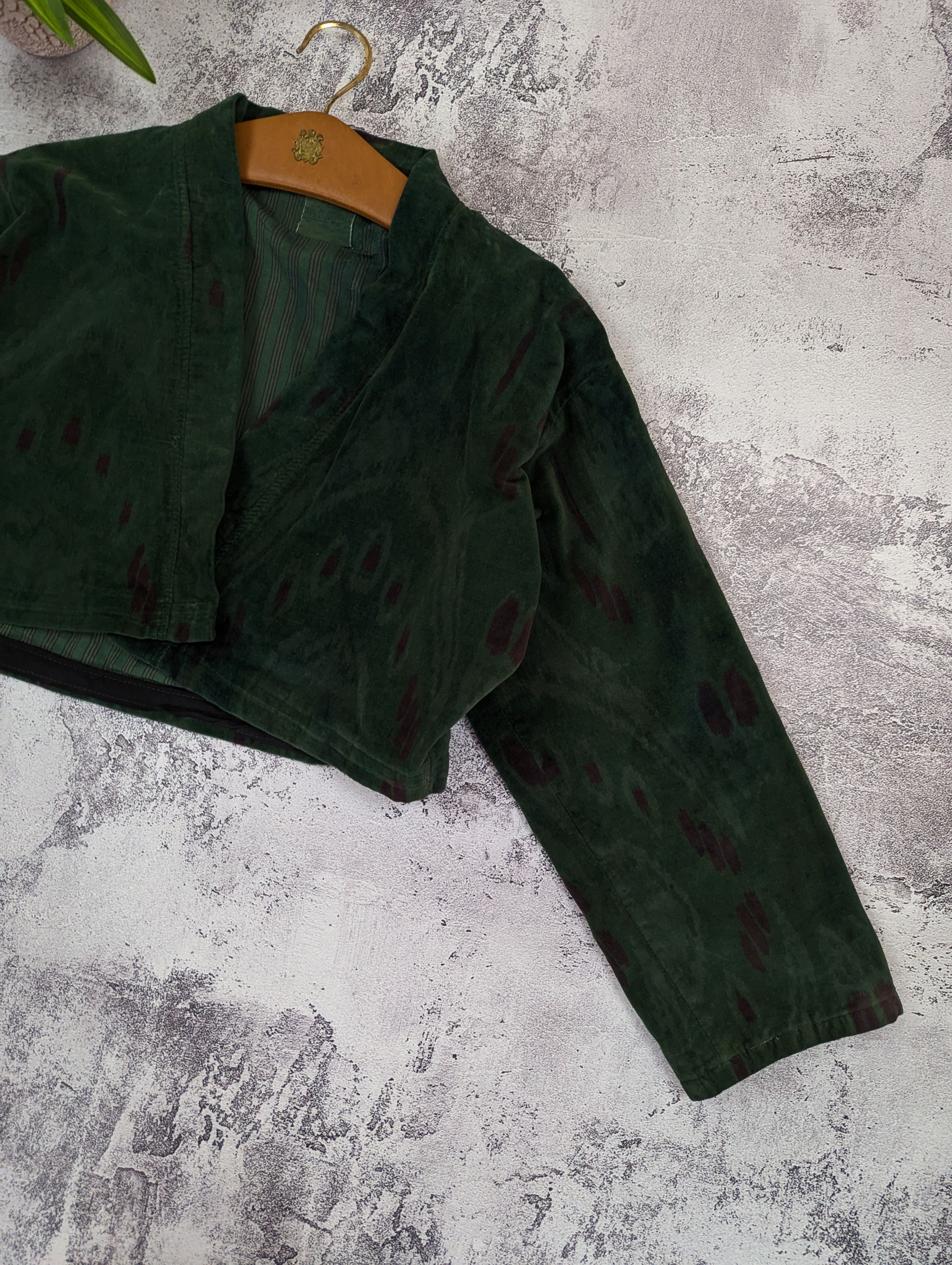 Japanese Brand Vintage 80s Japanese Abstract Cropped Jacket Size L / US 10 / IT 46 - 8 Thumbnail