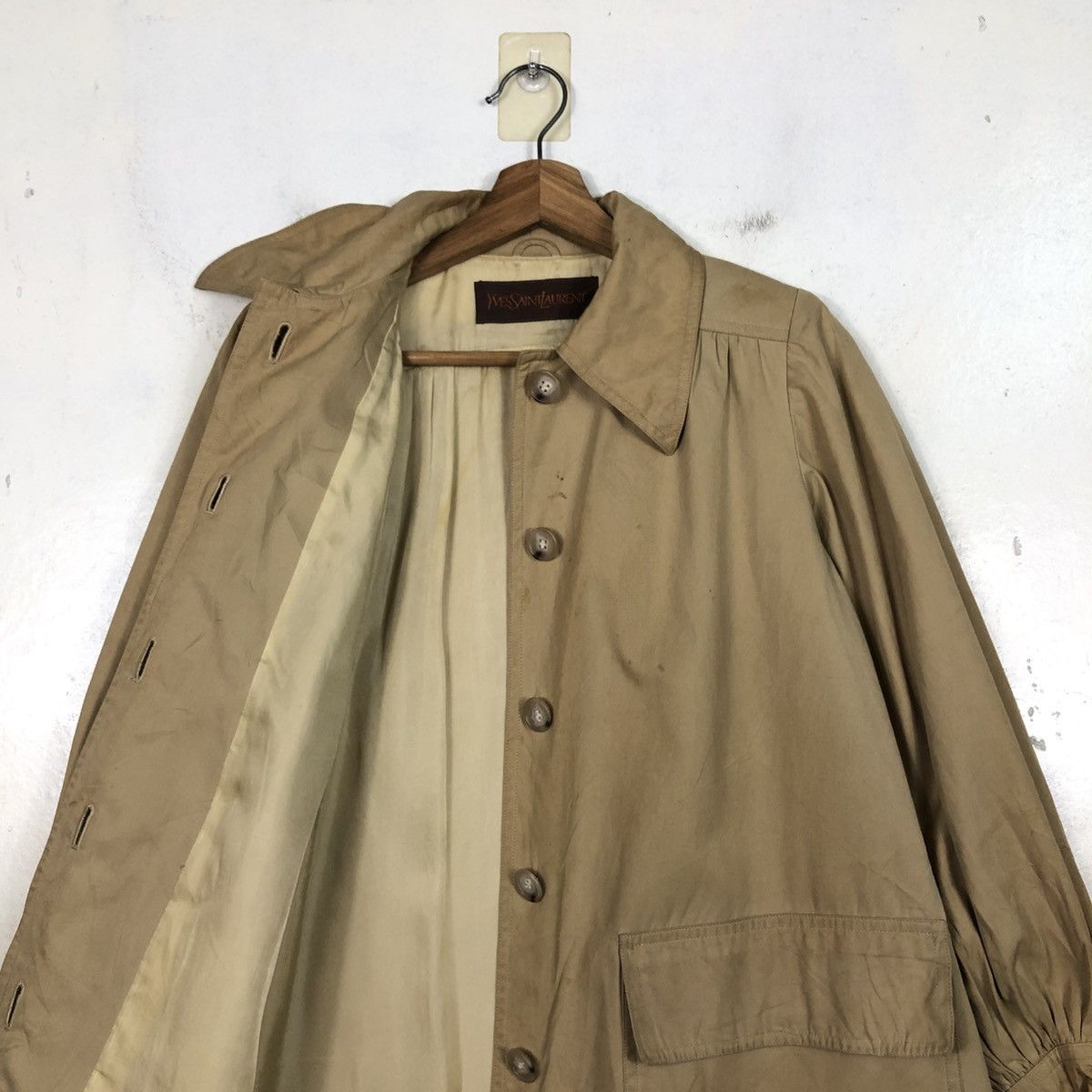Yves Saint Laurent Vintage Long Jacket Button Yves Saint Laurent Size US M / EU 48-50 / 2 - 16 Thumbnail