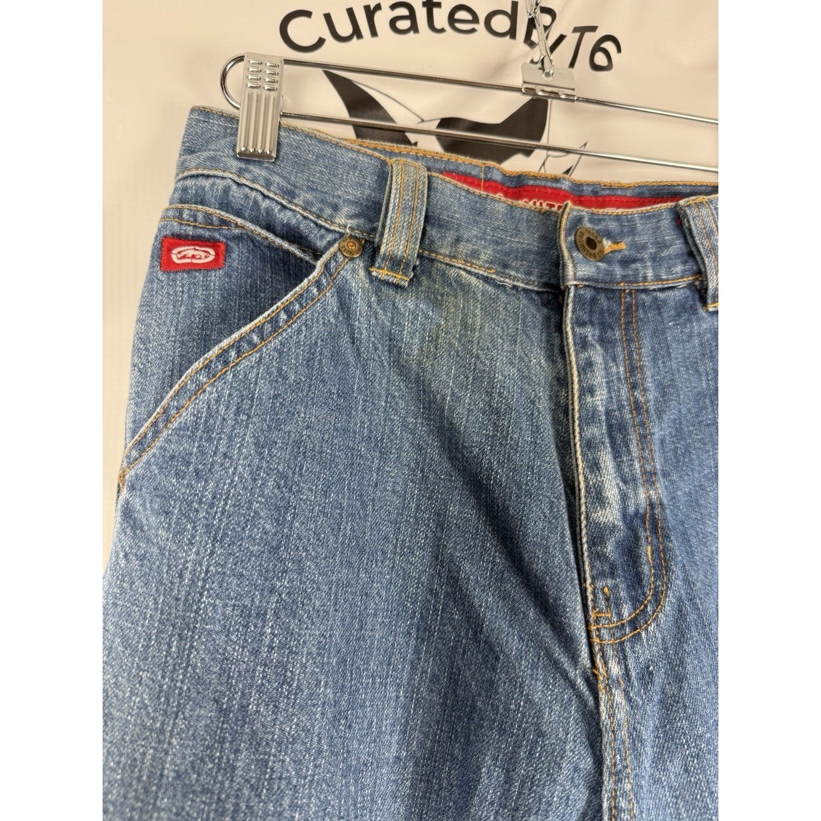 Ecko Unltd. Ecko Unltd Denim Foundry Jeans Size 12 Samples Patch Size 26" / US 2 / IT 38 - 10 Thumbnail