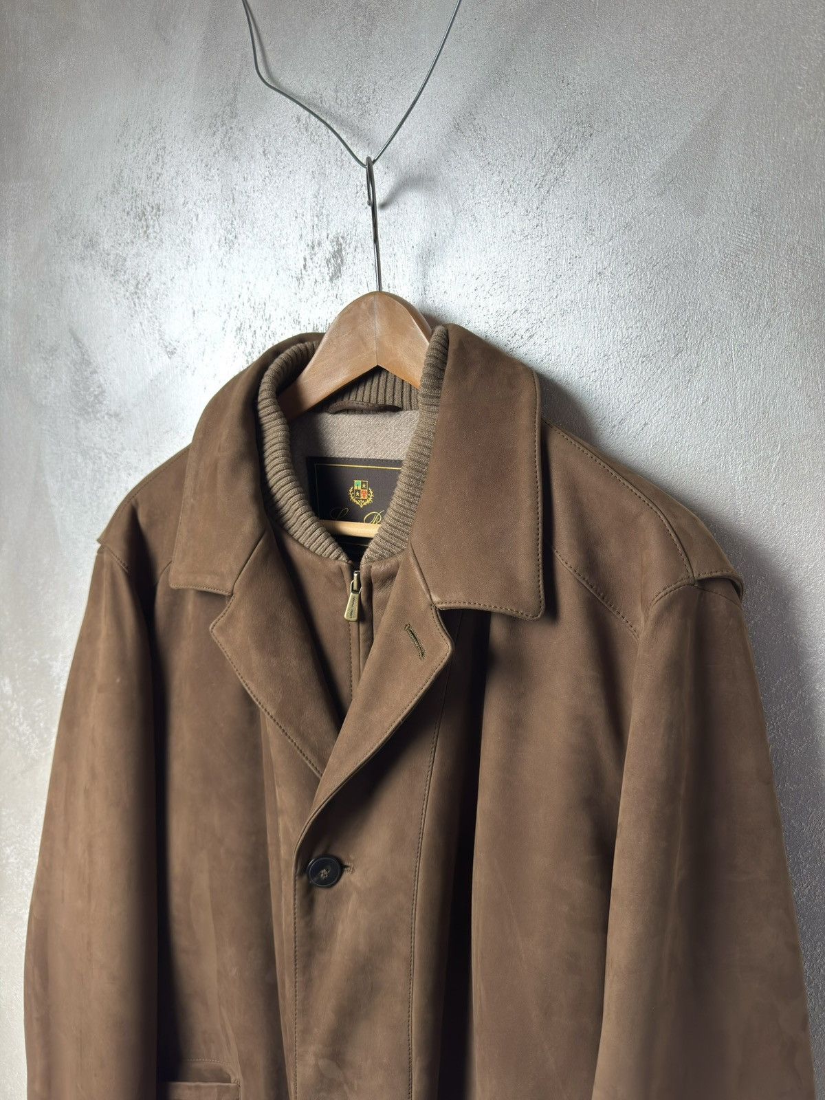 Loro Piana Loro Piana Suede & Cashmere Heavy Coat Jacket Size US L / EU 52-54 / 3 - 4 Thumbnail