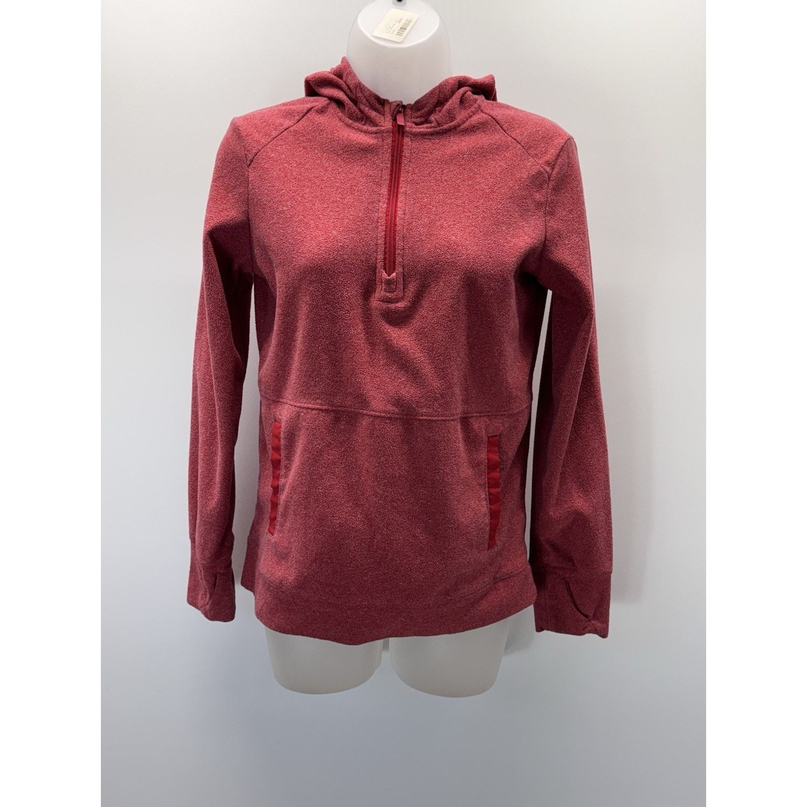 Other All In Motion 1/4 Zip Hooded Pullover, Women’s L Light Red Size L / US 10 / IT 46 - 2 Thumbnail