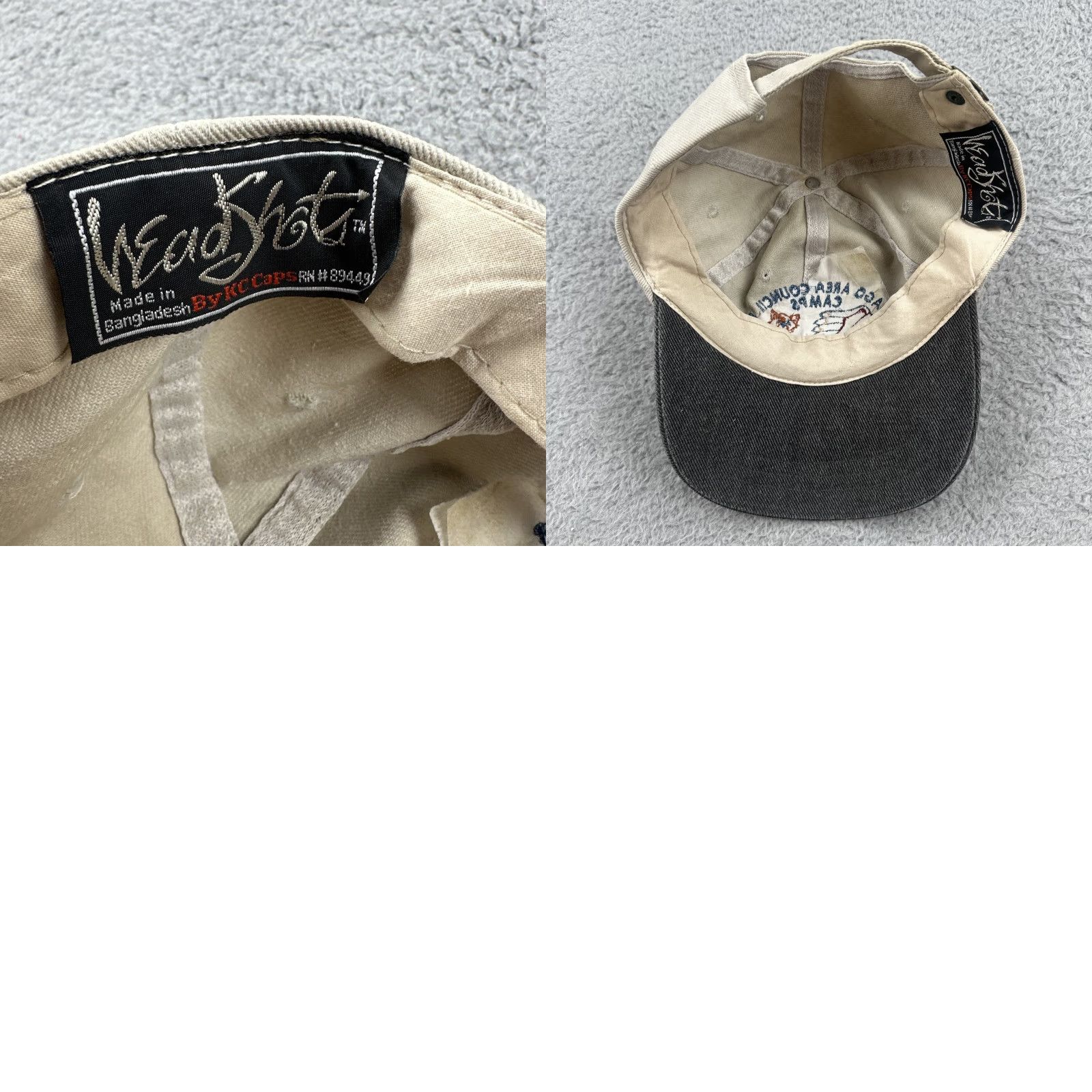 Vintage VINTAGE KC Caps Baseball Cap Unisex Adults One Size Beige 90s USA Adjustable Lightweight Breathable Casual Caps Hat Women Men Boys Girls Size ONE SIZE - 9 Thumbnail