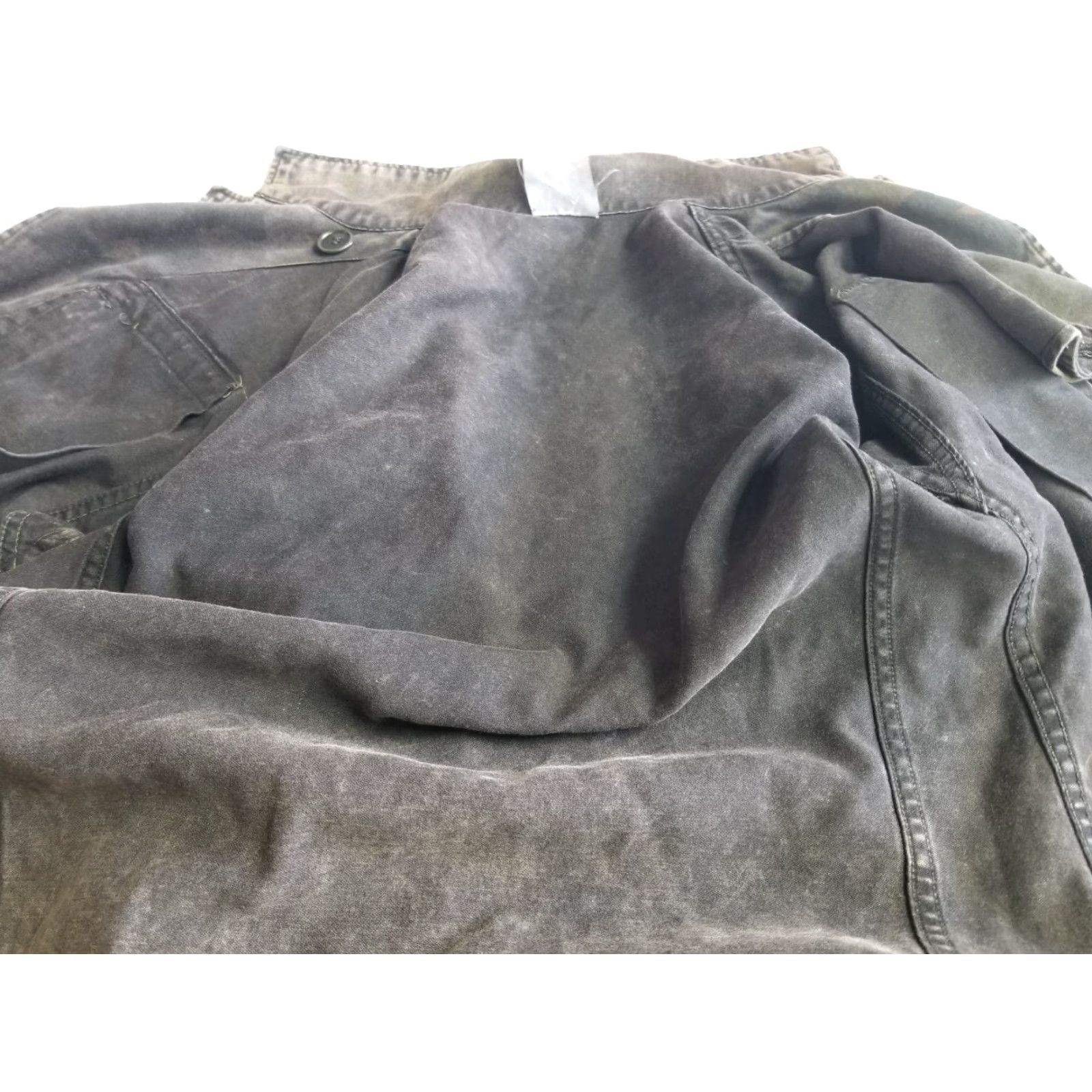 Vintage Lucky Brand Camo Jacket Women’s Small Canvas Green Long Sleeve Military Button Down Denim Jacket Size S / US 4 / IT 40 - 5 Thumbnail