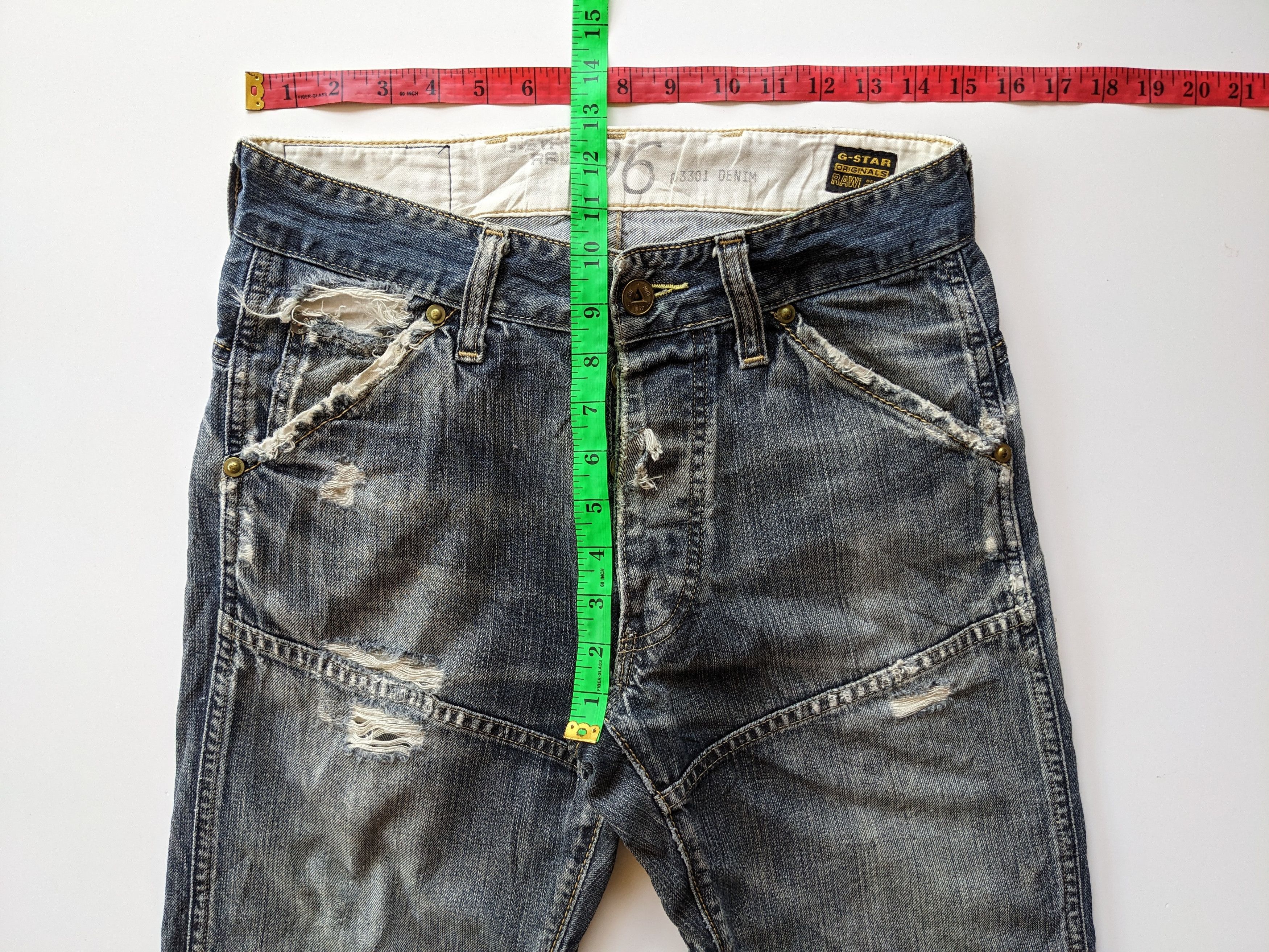 G-Star G-Star Raw distressed clawmark faded jeans Size US 30 / EU 46 - 11 Thumbnail