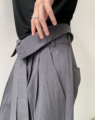 Japanese Brand × Vintage Cleanfit retro folded flap high waisted pleated pants Size US 28 / EU 44 - 7 Thumbnail
